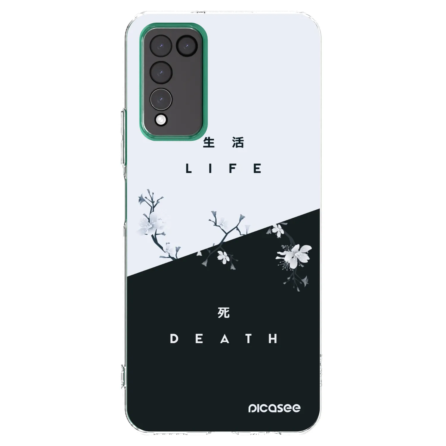 Picasee silikonska prozirna maskica za Honor 10X Lite - Life - Death