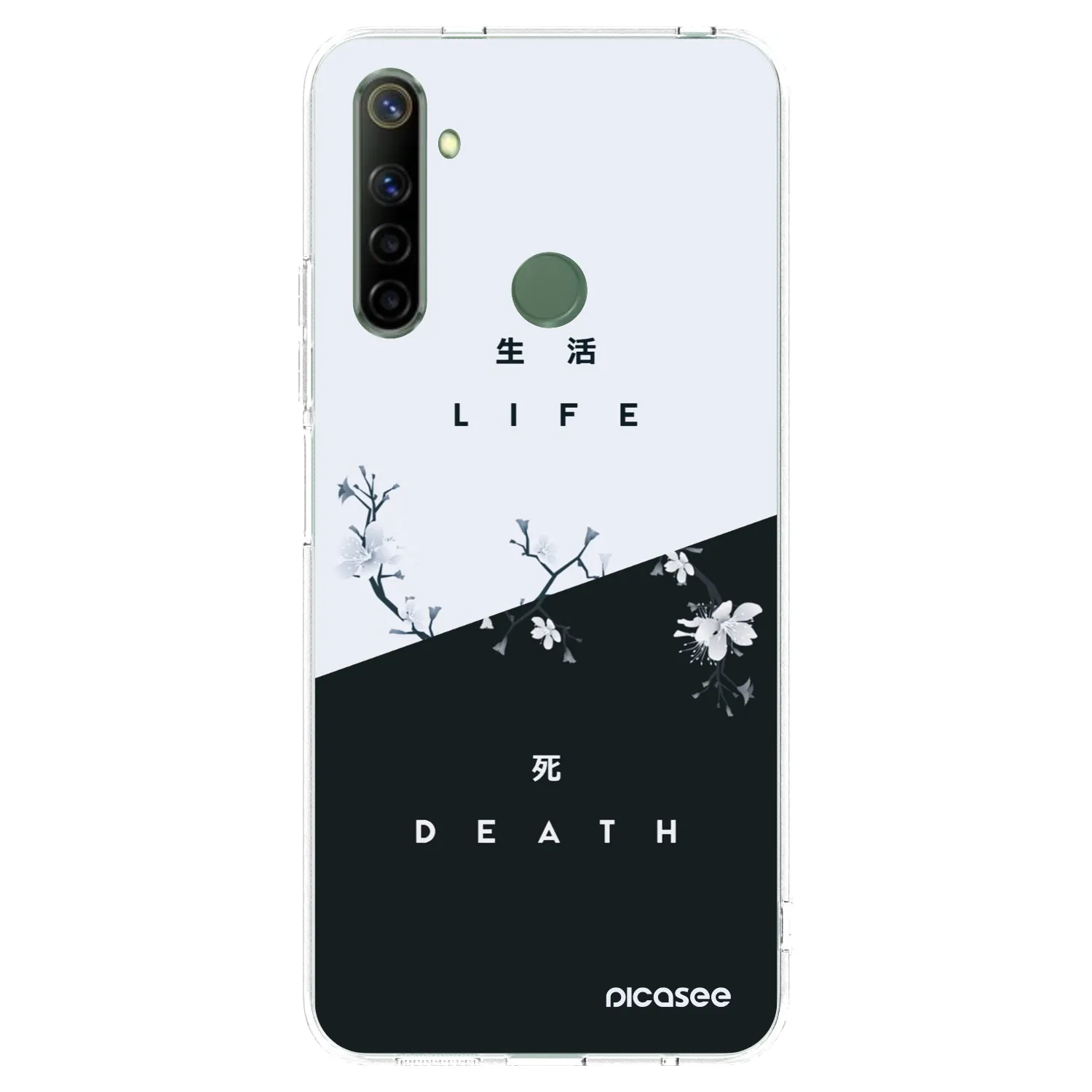 Picasee silikonska prozirna maskica za Realme 6i - Life - Death