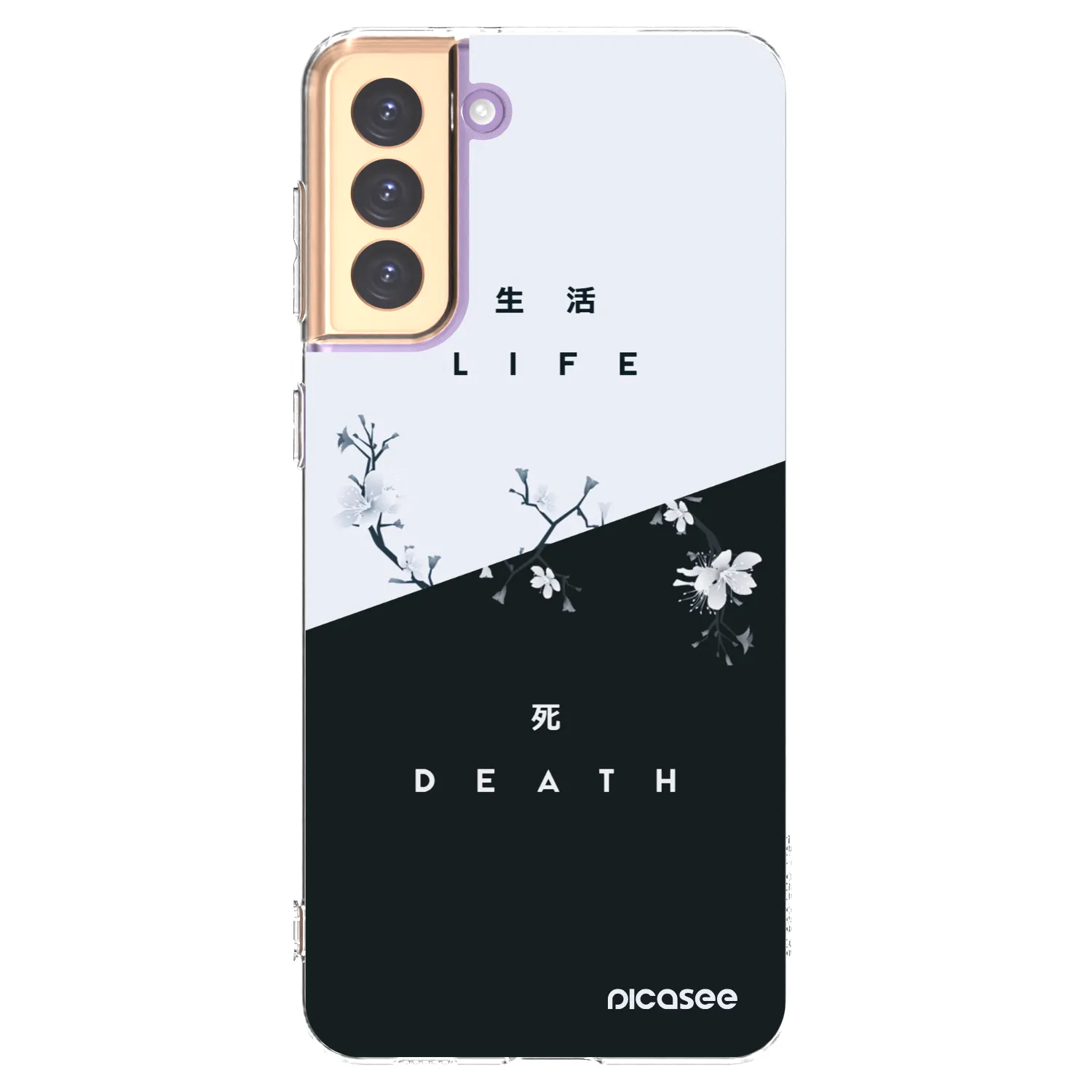 Picasee silikonska prozirna maskica za Samsung Galaxy S21+ 5G G996F - Life - Death