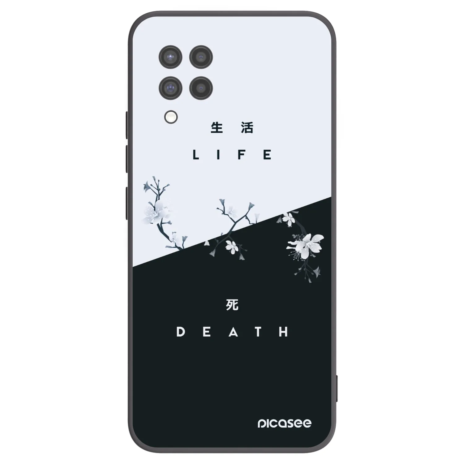 Picasee crna silikonska maskica za Samsung Galaxy A42 A426B - Life - Death