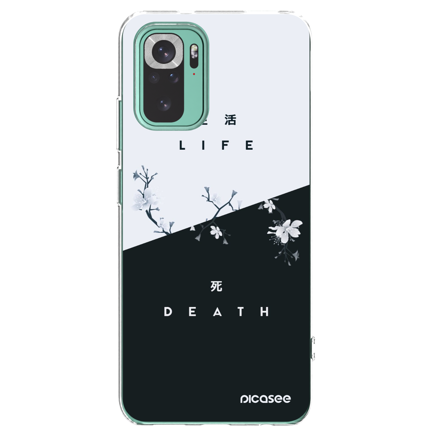 Picasee silikonska prozirna maskica za Xiaomi Redmi Note 10 Pro - Life - Death