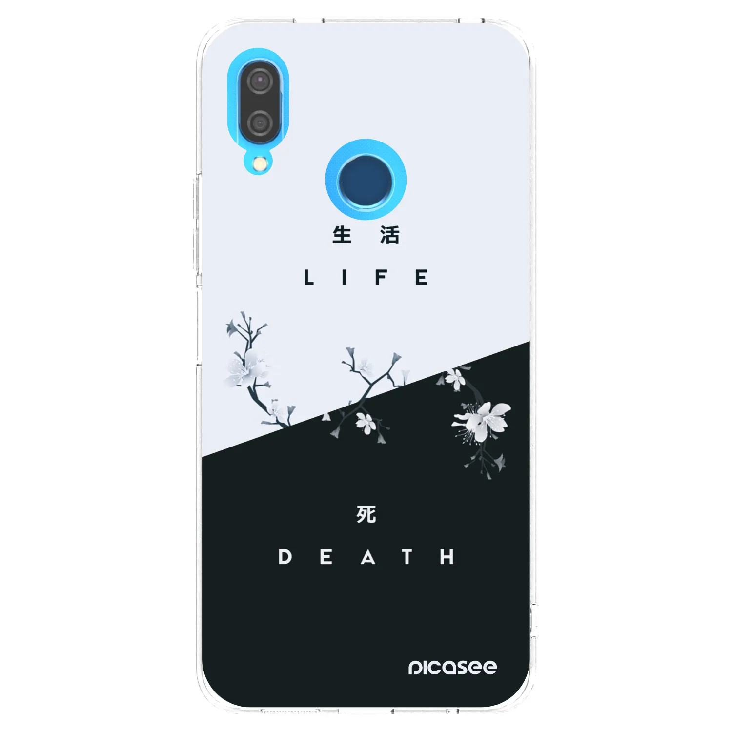 Picasee silikonska prozirna maskica za Huawei P20 Lite - Life - Death