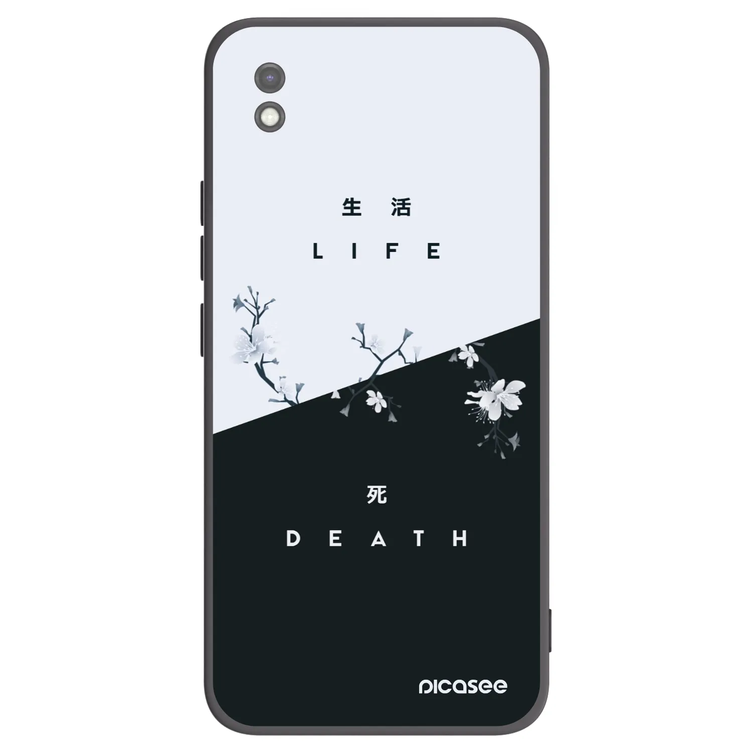 Picasee crna silikonska maskica za Xiaomi Redmi 9AT - Life - Death