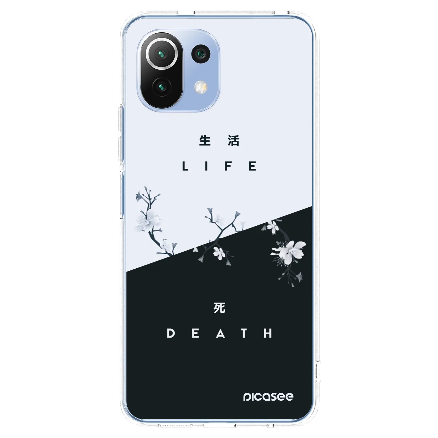 Picasee silikonska prozirna maskica za Xiaomi Mi 11 Lite - Life - Death
