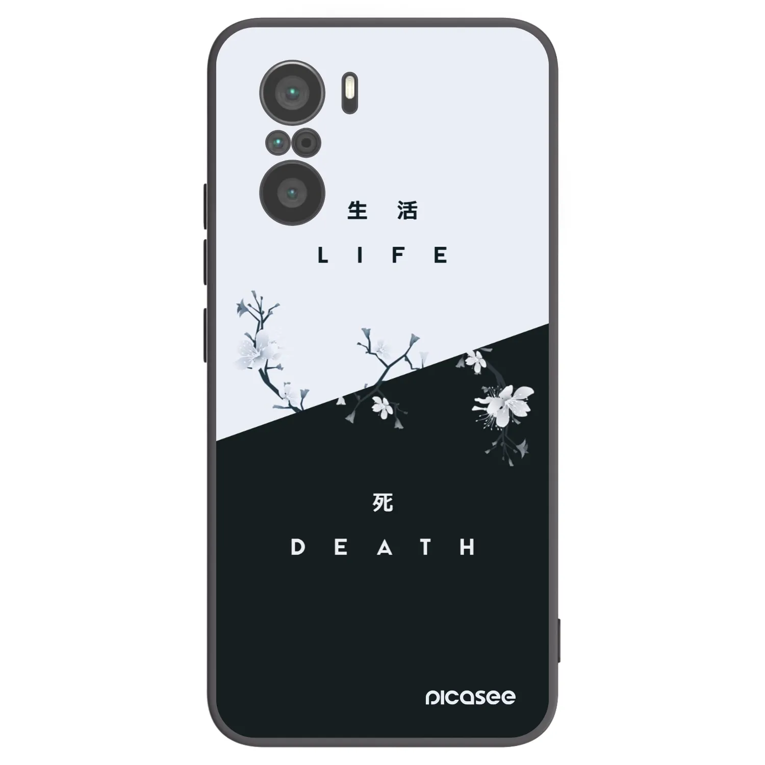 Picasee crna silikonska maskica za Xiaomi Poco F3 - Life - Death