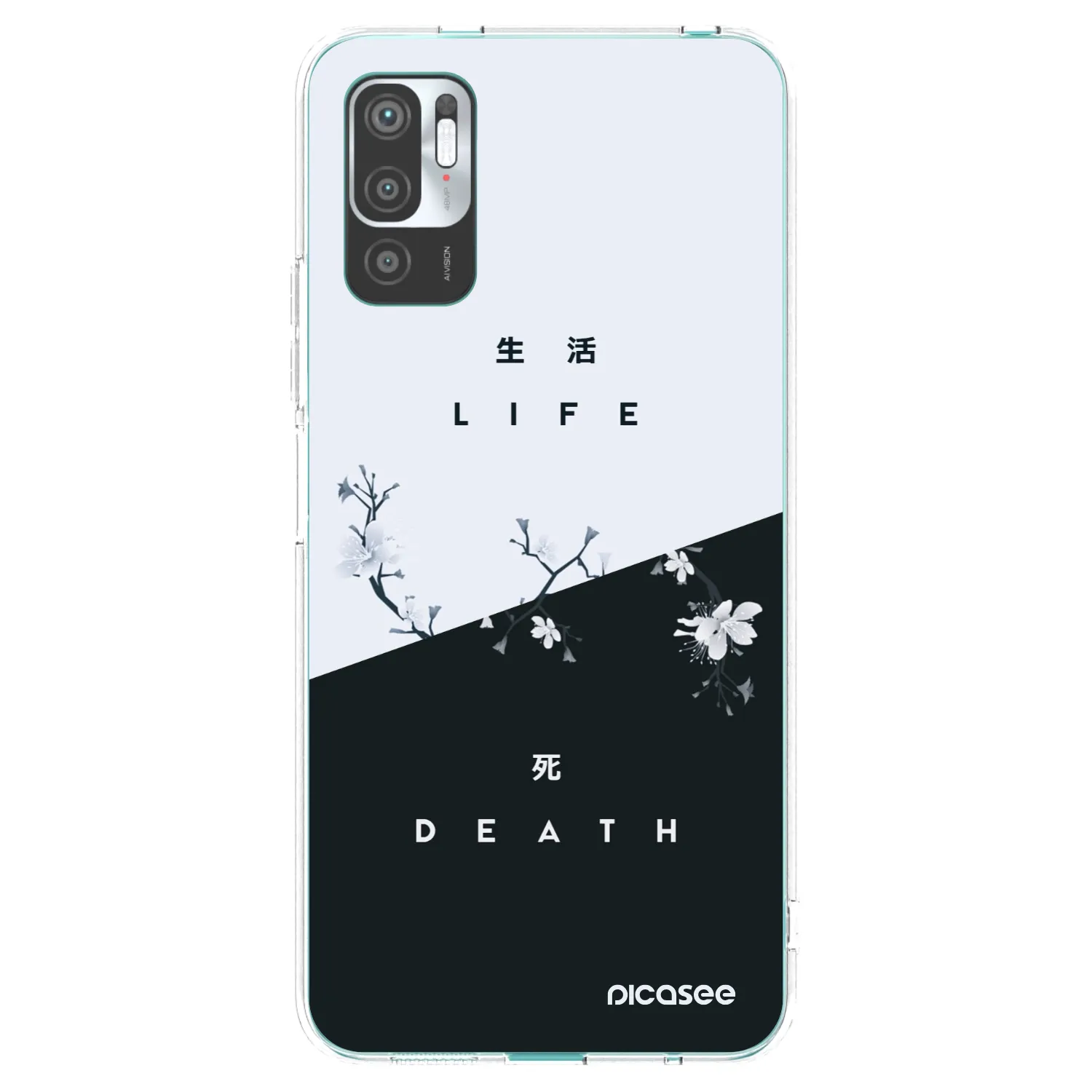 Picasee silikonska prozirna maskica za Xiaomi Redmi Note 10 5G - Life - Death