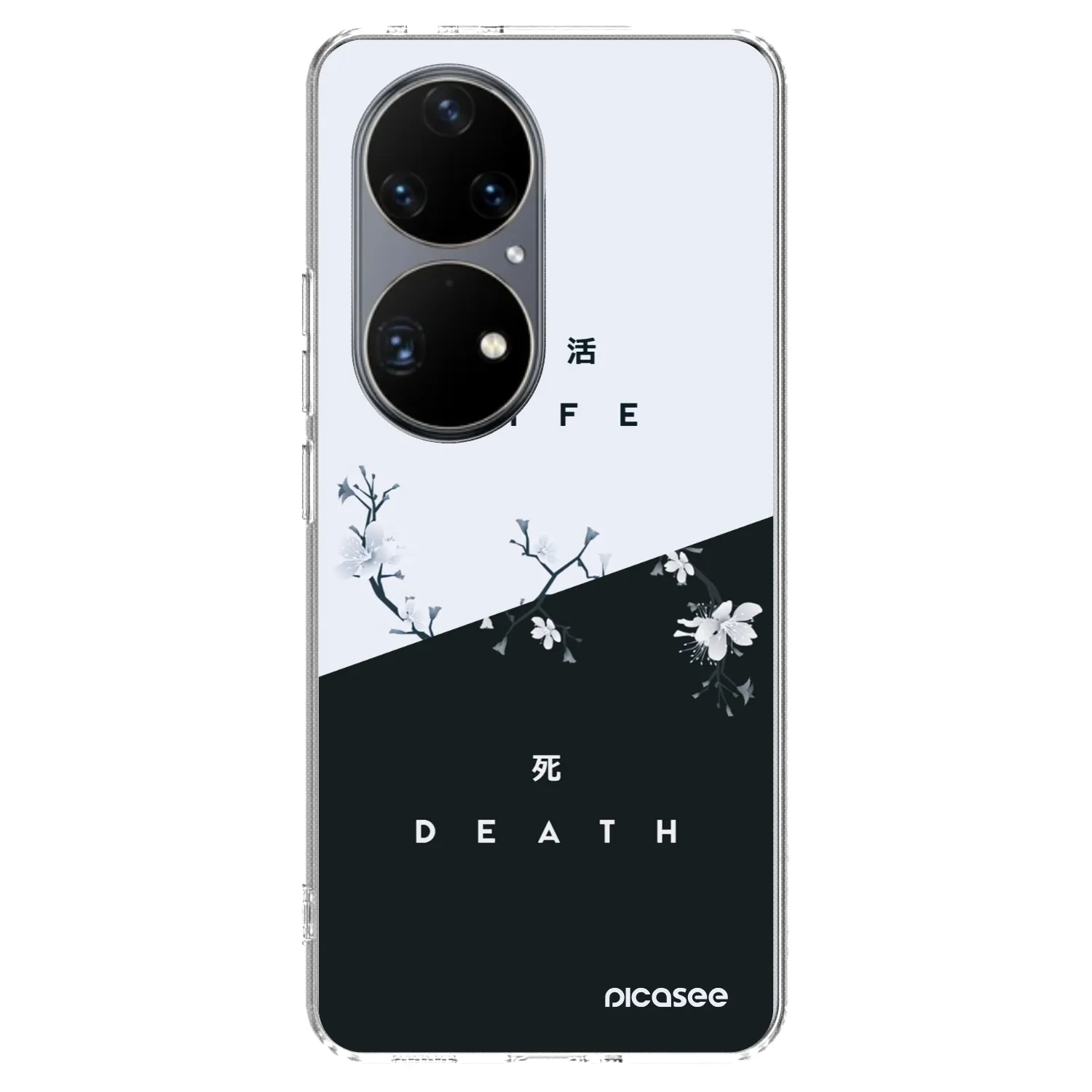 Picasee silikonska prozirna maskica za Huawei P50 - Life - Death