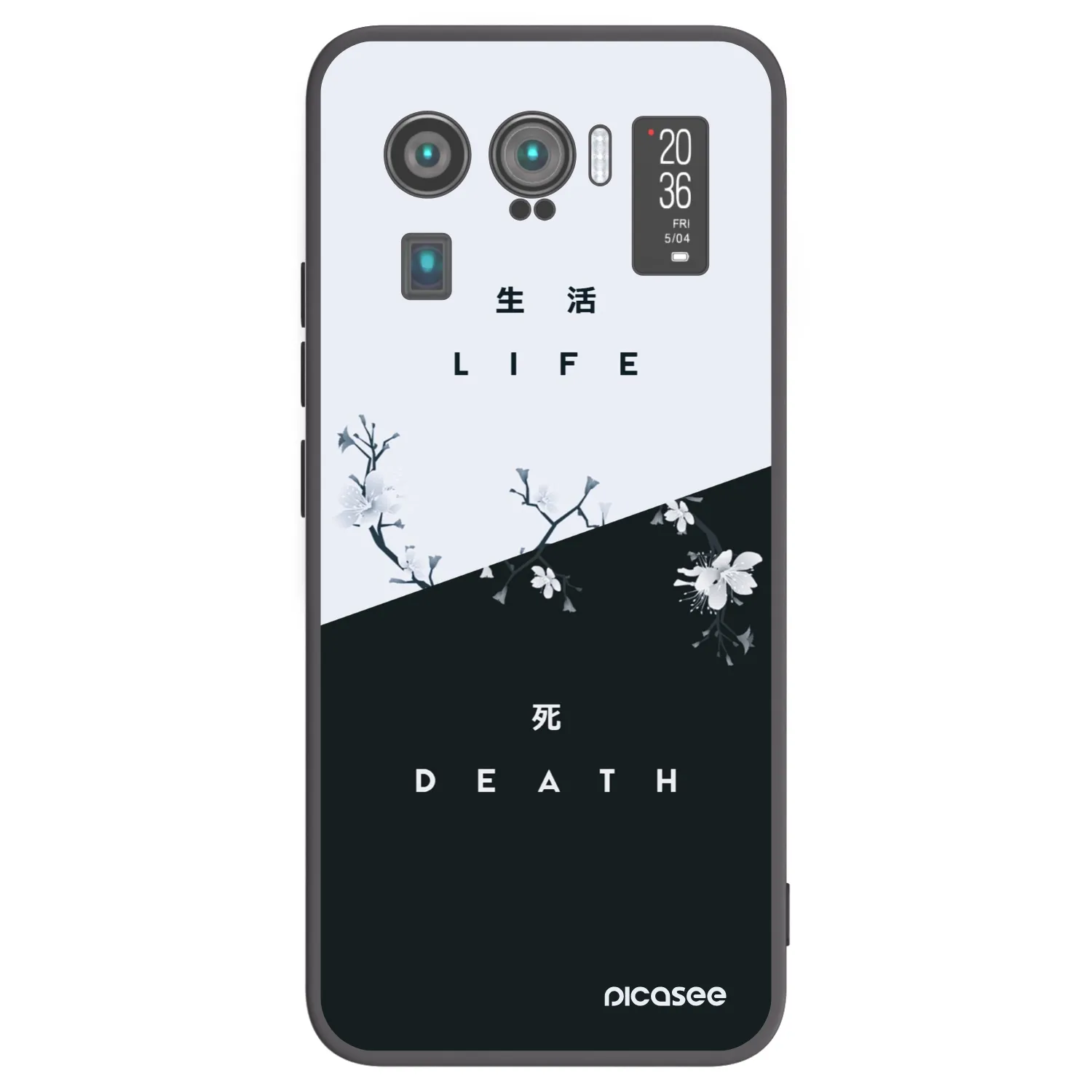 Picasee crna silikonska maskica za Xiaomi Mi 11 Ultra - Life - Death