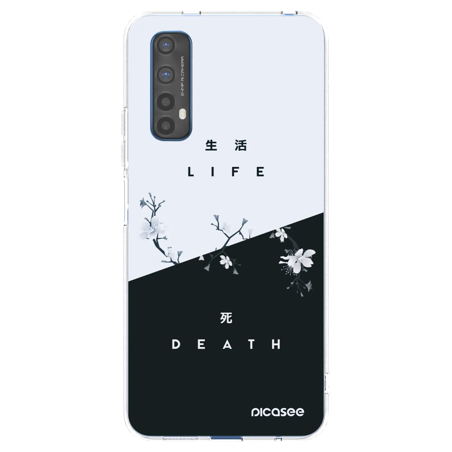 Picasee silikonska prozirna maskica za Realme 7 - Life - Death