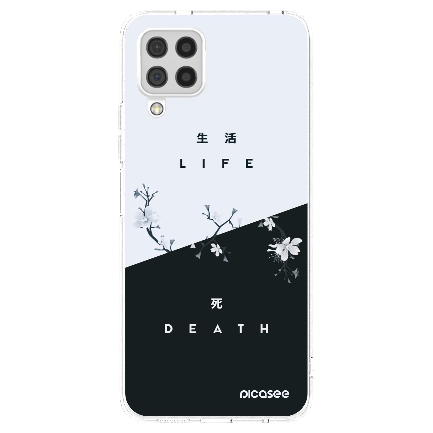 Picasee silikonska prozirna maskica za Samsung Galaxy A22 A225F 4G - Life - Death