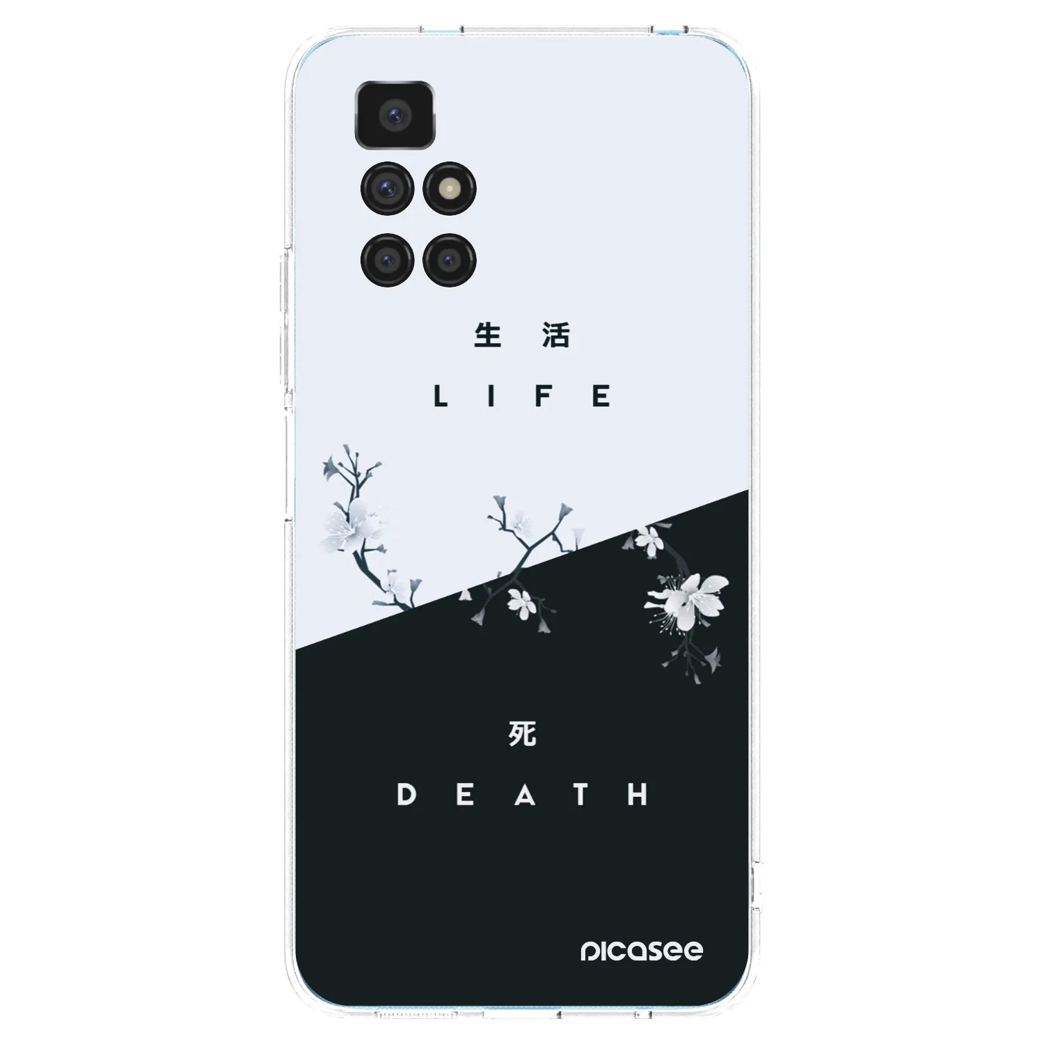 Picasee silikonska prozirna maskica za Xiaomi Redmi 10 - Life - Death