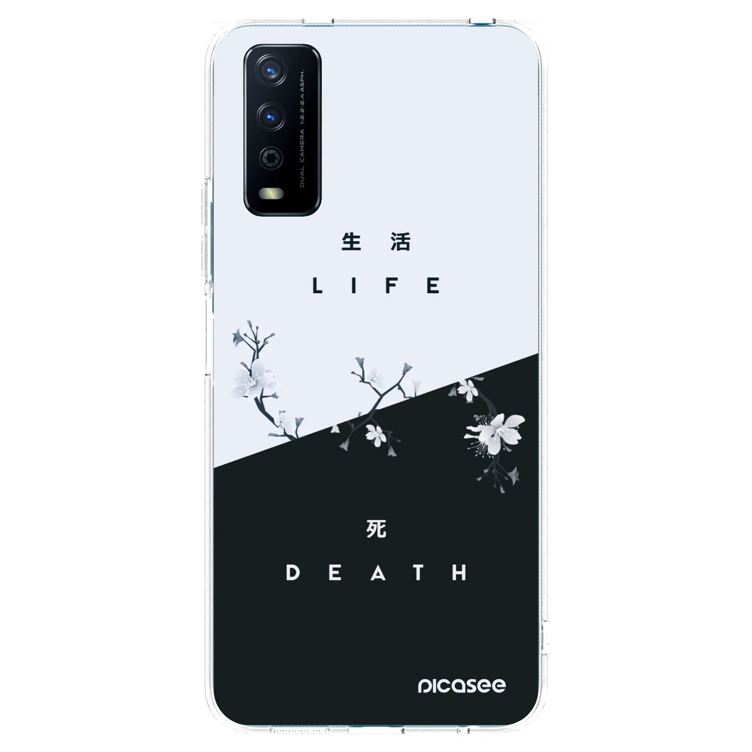 Picasee silikonska prozirna maskica za Vivo Y11s - Life - Death