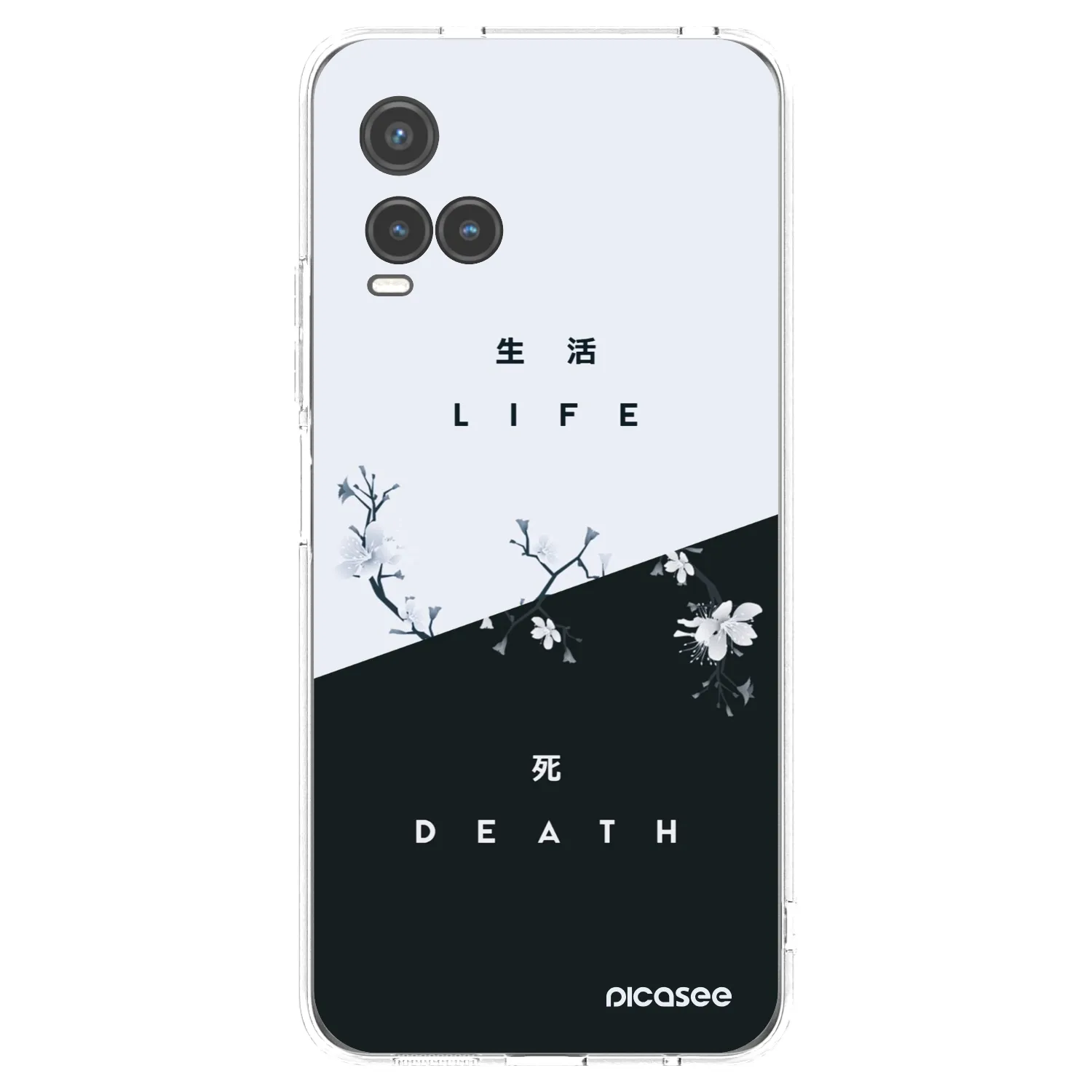 Picasee silikonska prozirna maskica za Vivo Y33s - Life - Death