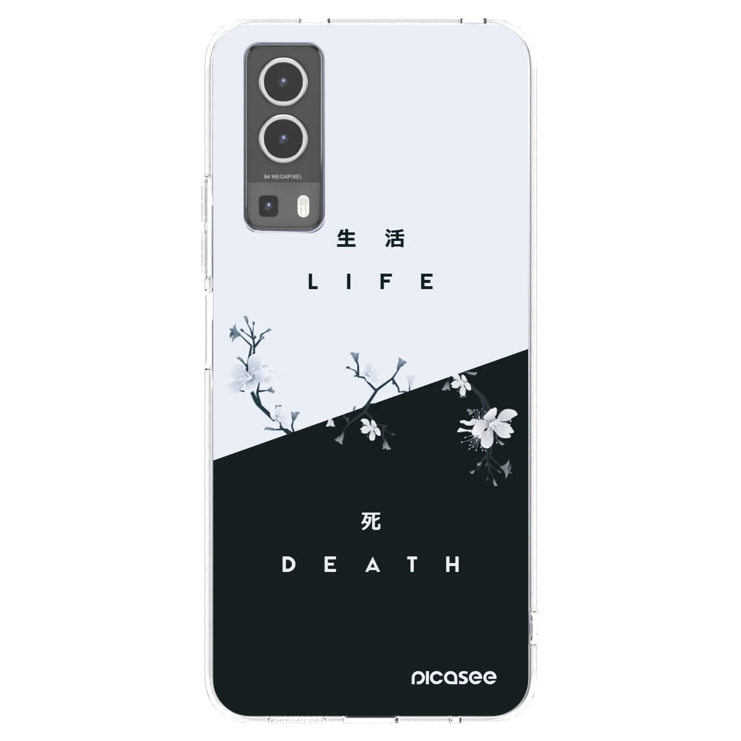 Picasee silikonska prozirna maskica za Vivo Y72 5G - Life - Death