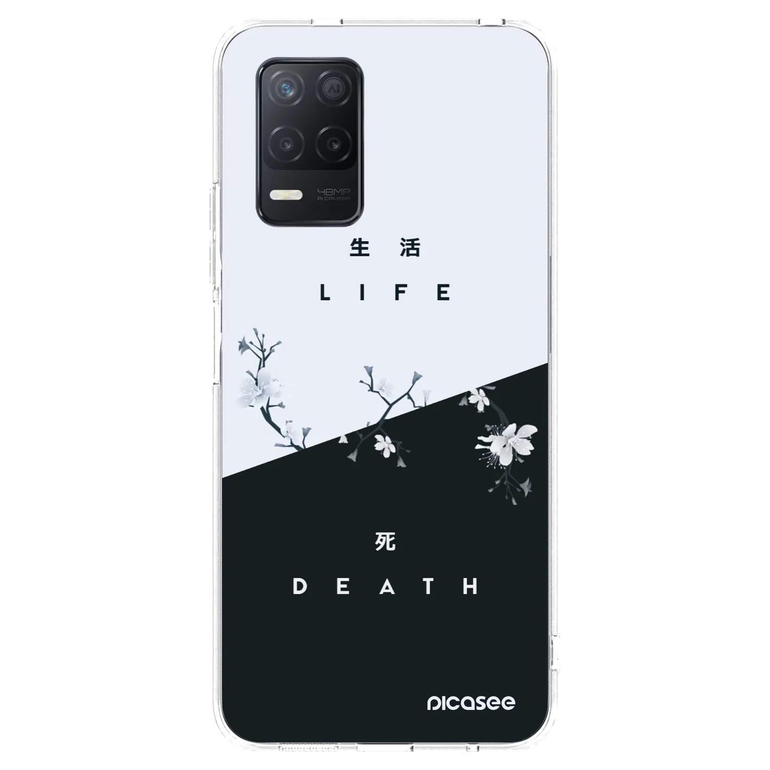 Picasee silikonska prozirna maskica za Realme 8 5G - Life - Death