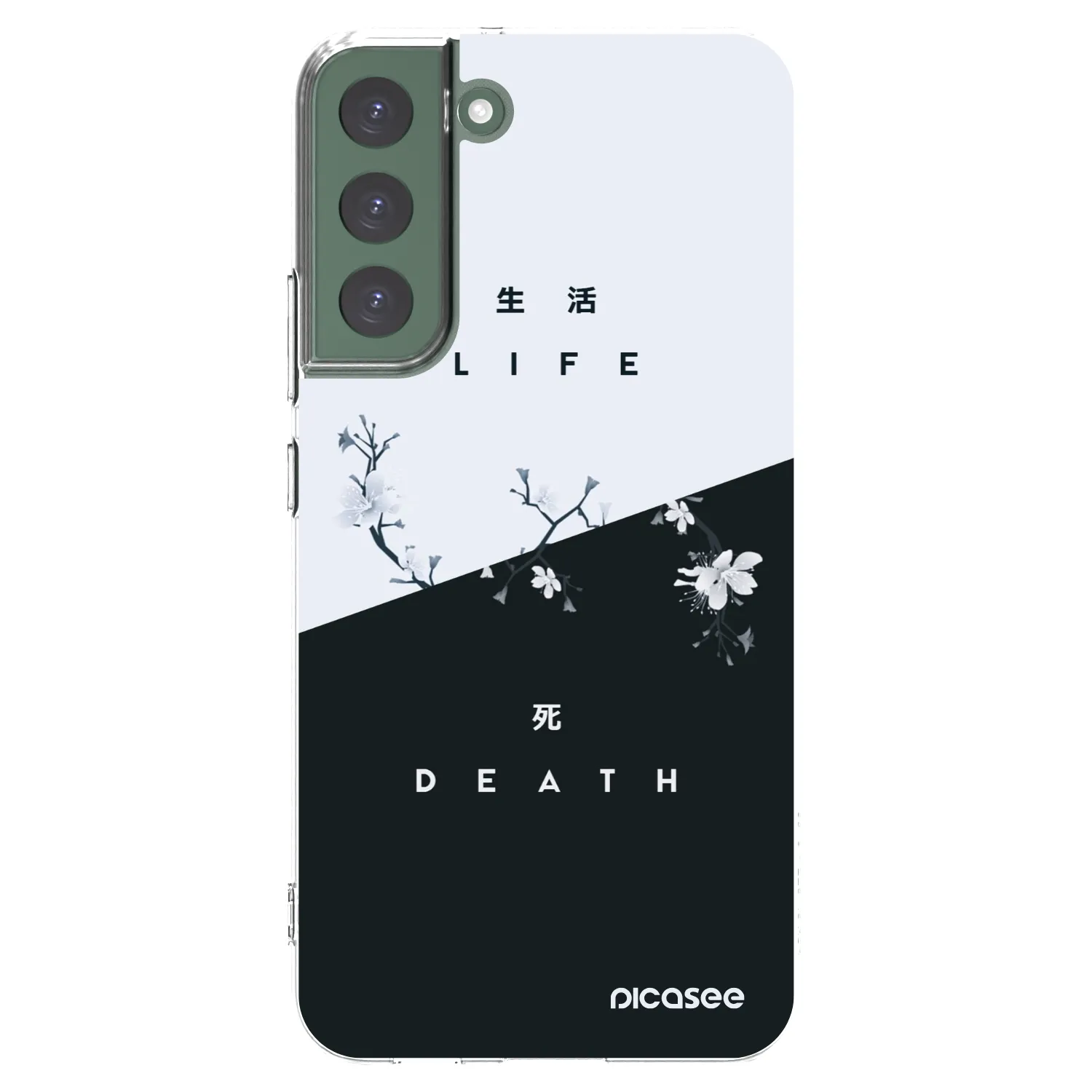 Picasee silikonska prozirna maskica za Samsung Galaxy S22+ 5G - Life - Death