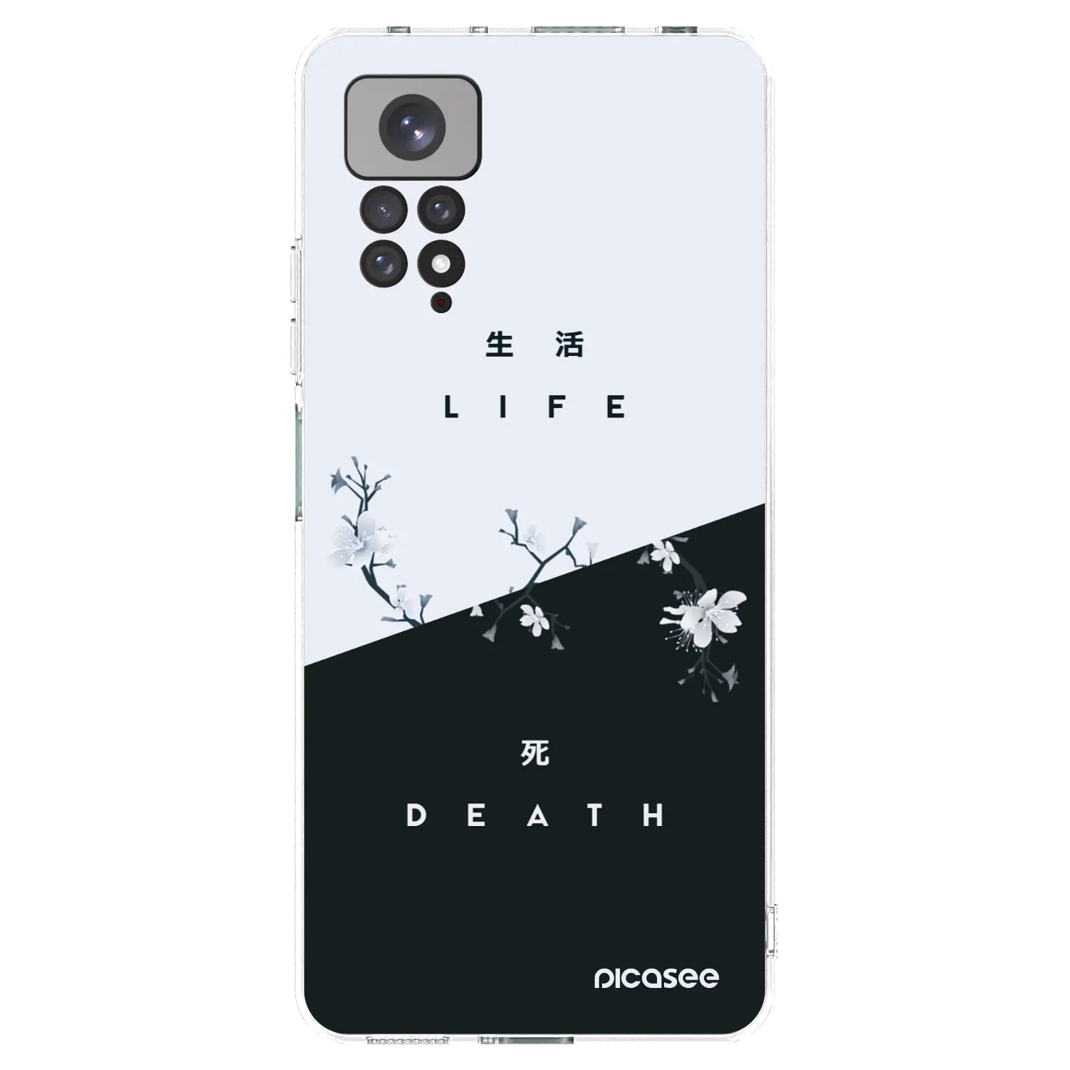 Picasee silikonska prozirna maskica za Xiaomi Redmi Note 11 - Life - Death