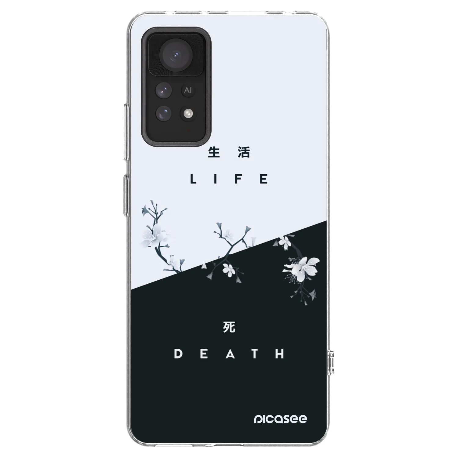 Picasee silikonska prozirna maskica za Xiaomi Redmi Note 11 Pro 5G - Life - Death