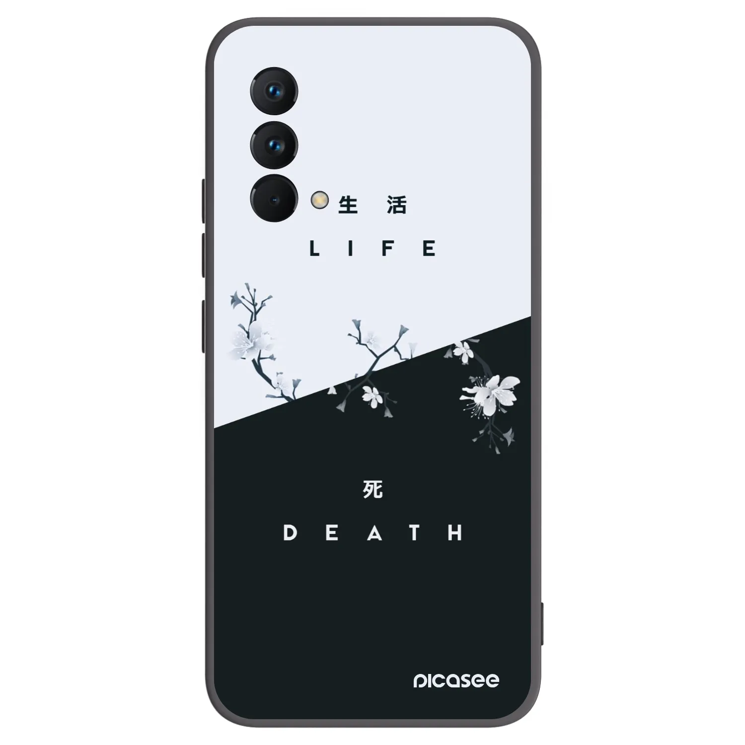Picasee crna silikonska maskica za Realme GT Master Edition 5G - Life - Death