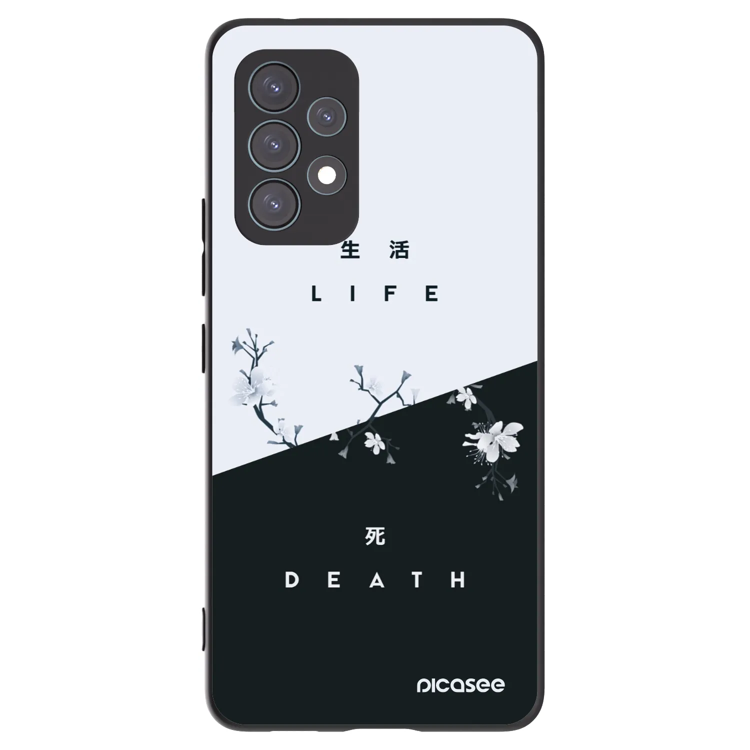 Picasee crna silikonska maskica za Samsung Galaxy A53 5G A536 - Life - Death