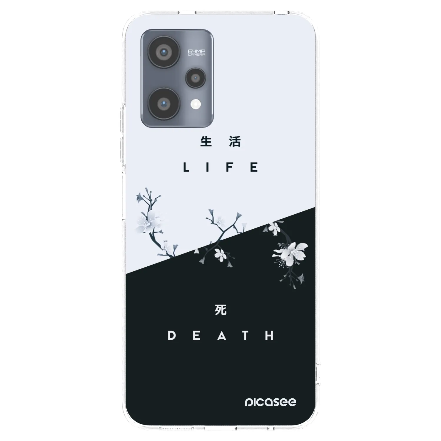 Picasee silikonska prozirna maskica za Realme 9 Pro 5G - Life - Death