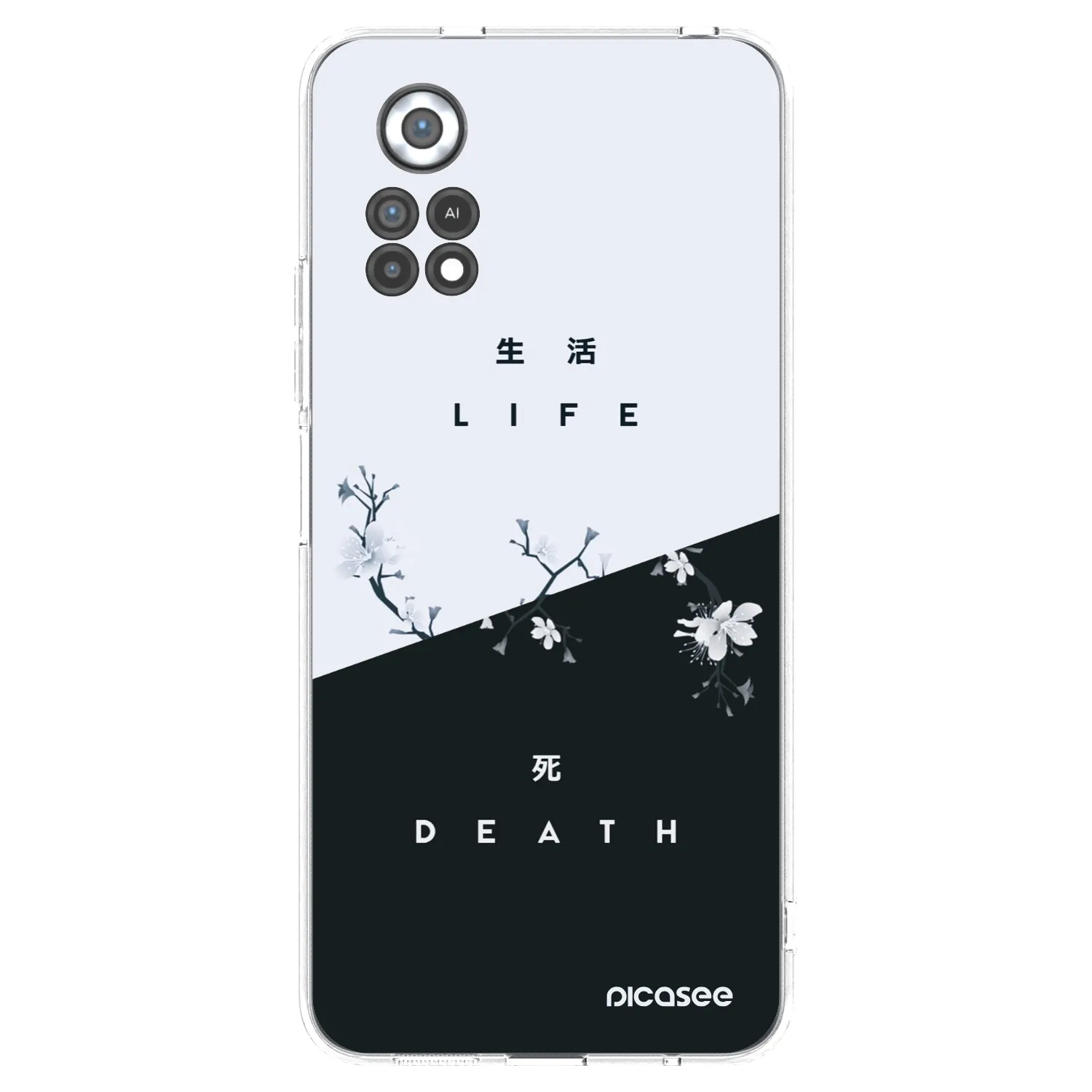 Picasee silikonska prozirna maskica za Xiaomi Poco X4 Pro 5G - Life - Death