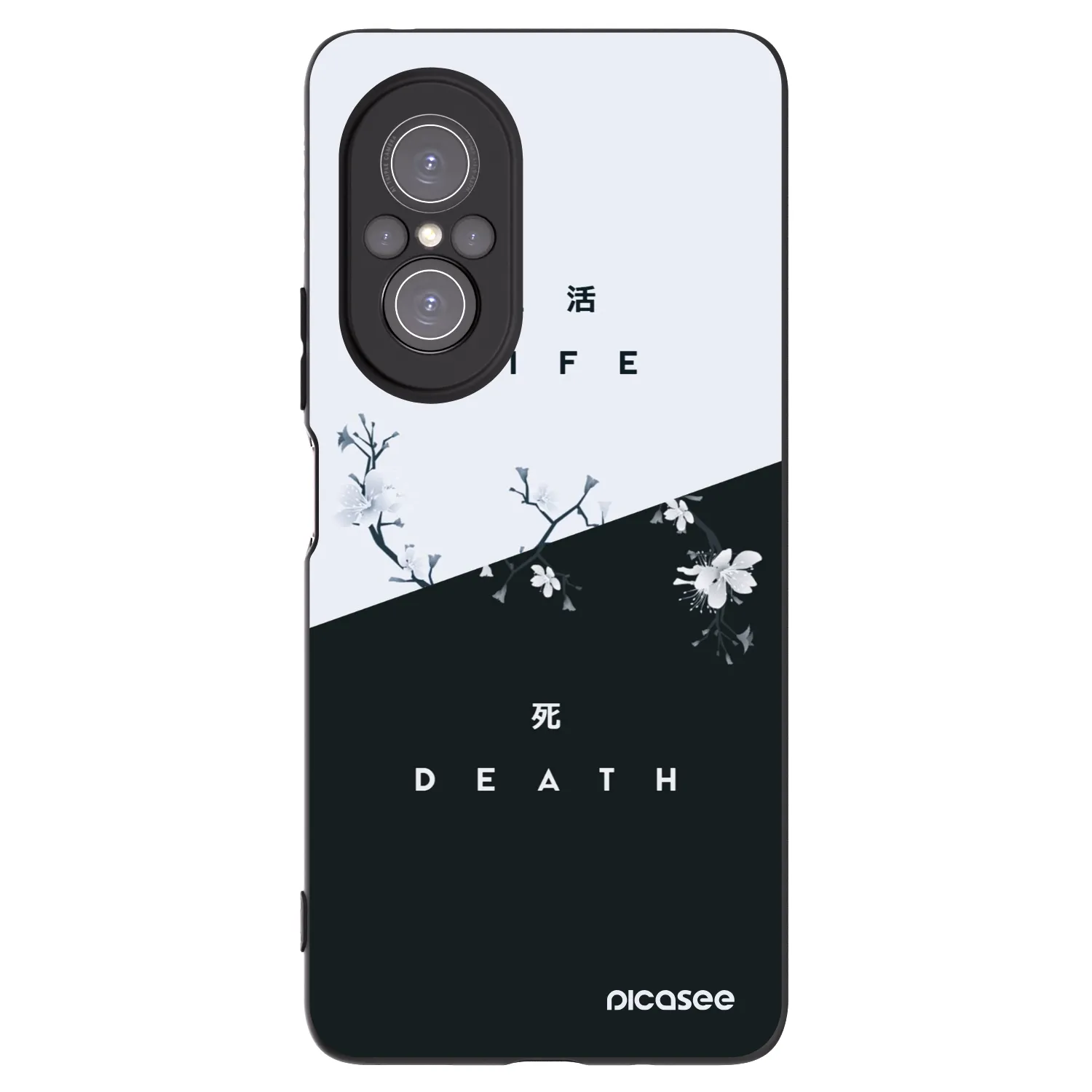 Picasee crna silikonska maskica za Huawei Nova 9 SE - Life - Death