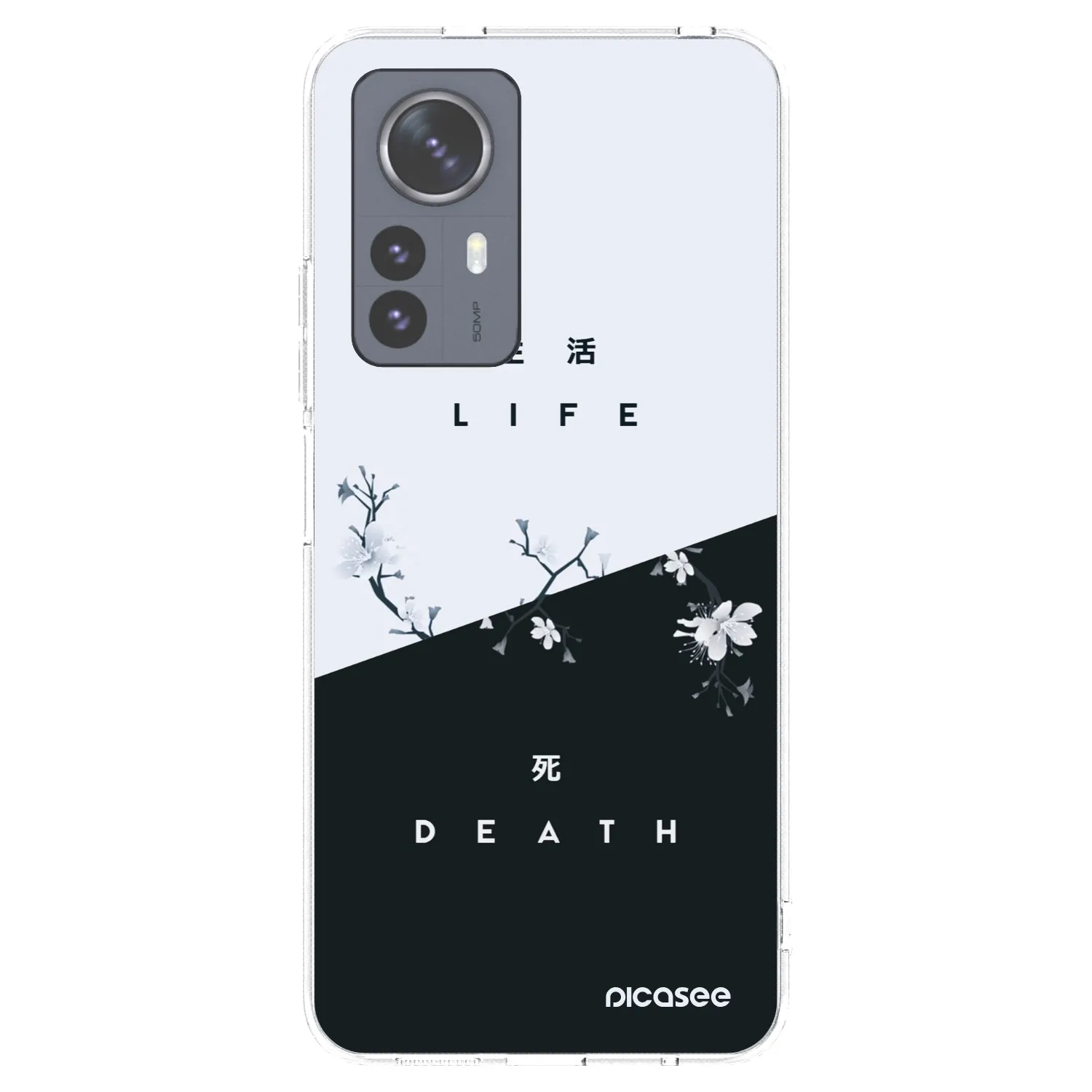 Picasee silikonska prozirna maskica za Xiaomi 12 Pro - Life - Death