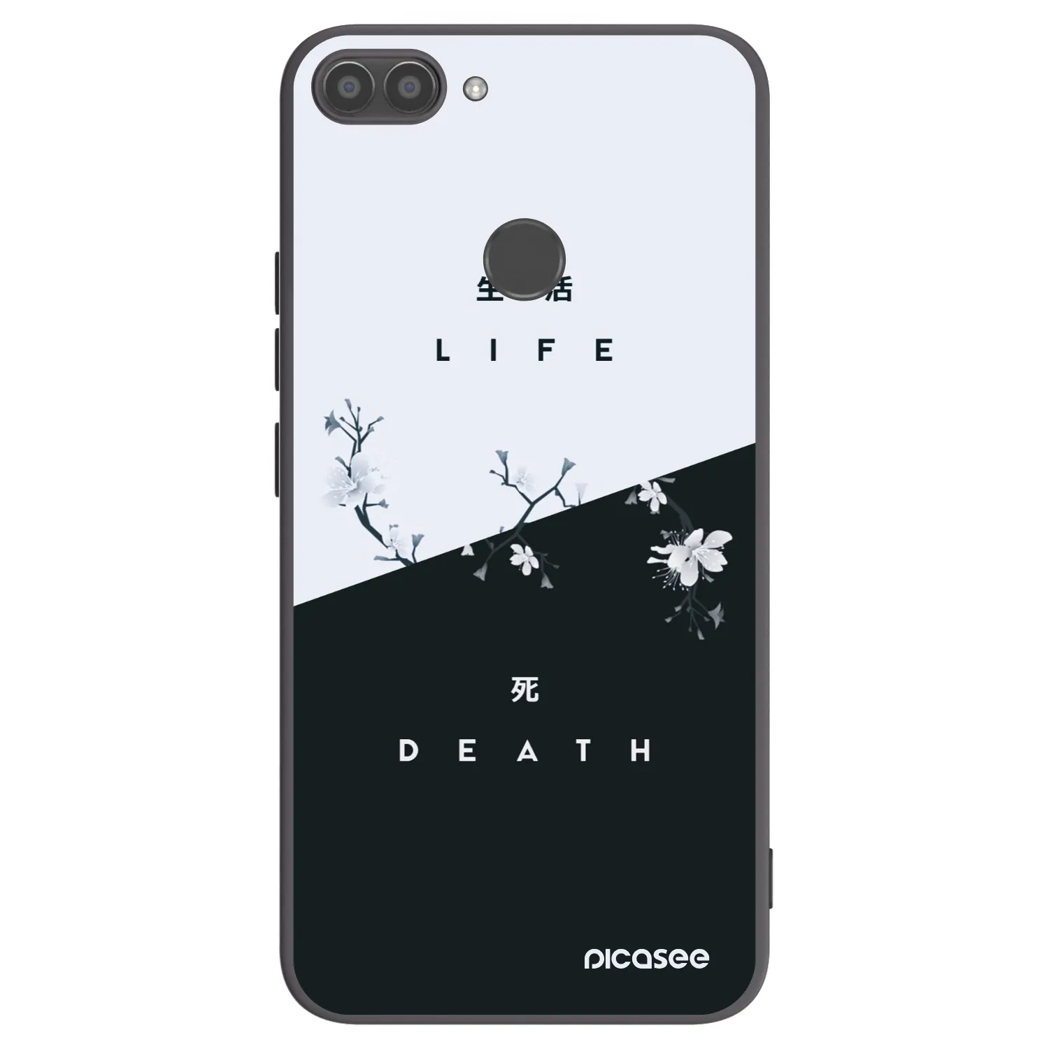 Picasee crna silikonska maskica za Huawei P Smart - Life - Death