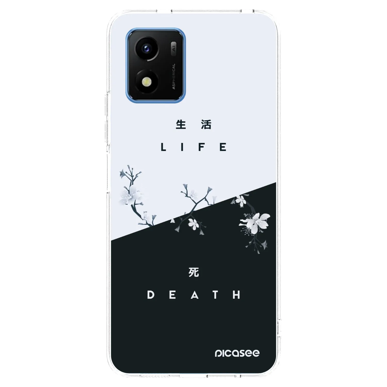 Picasee silikonska prozirna maskica za Vivo Y01 - Life - Death