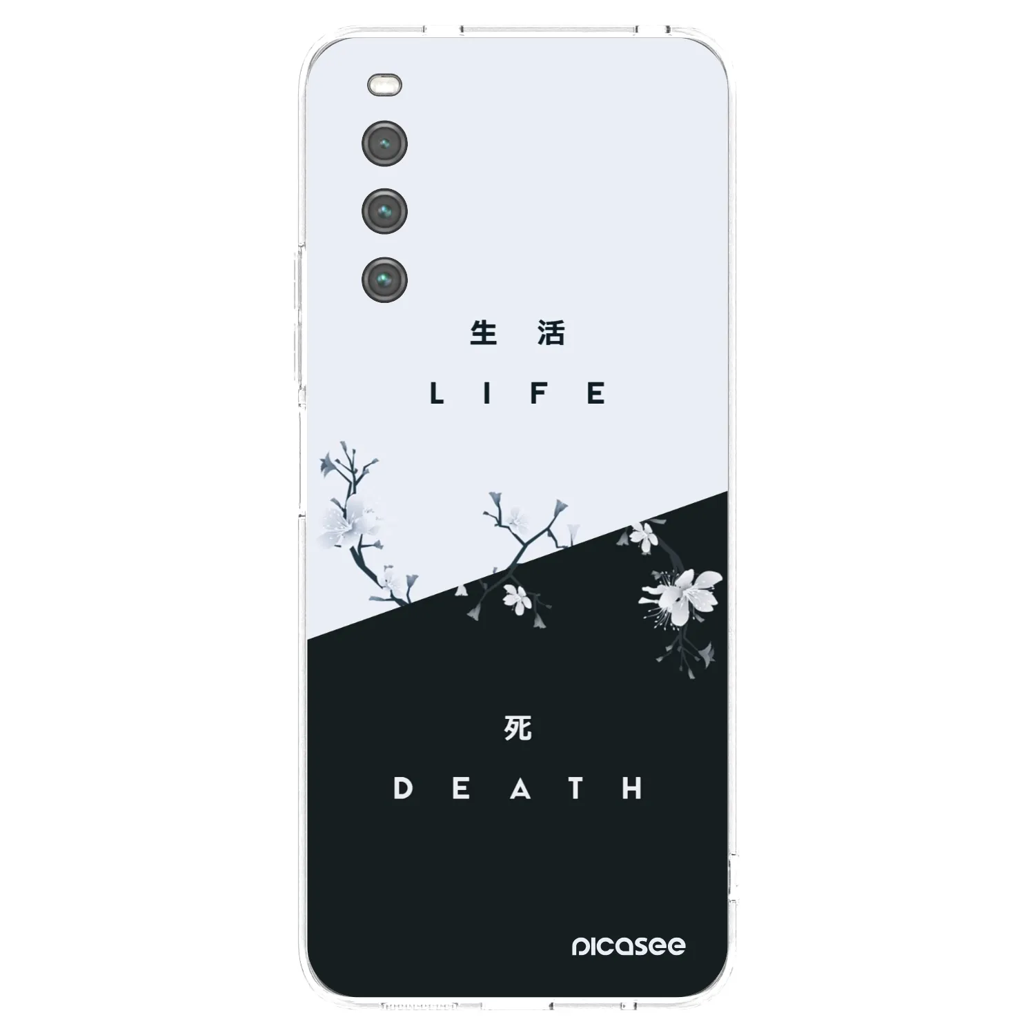 Picasee silikonska prozirna maskica za Sony Xperia 10 IV 5G - Life - Death