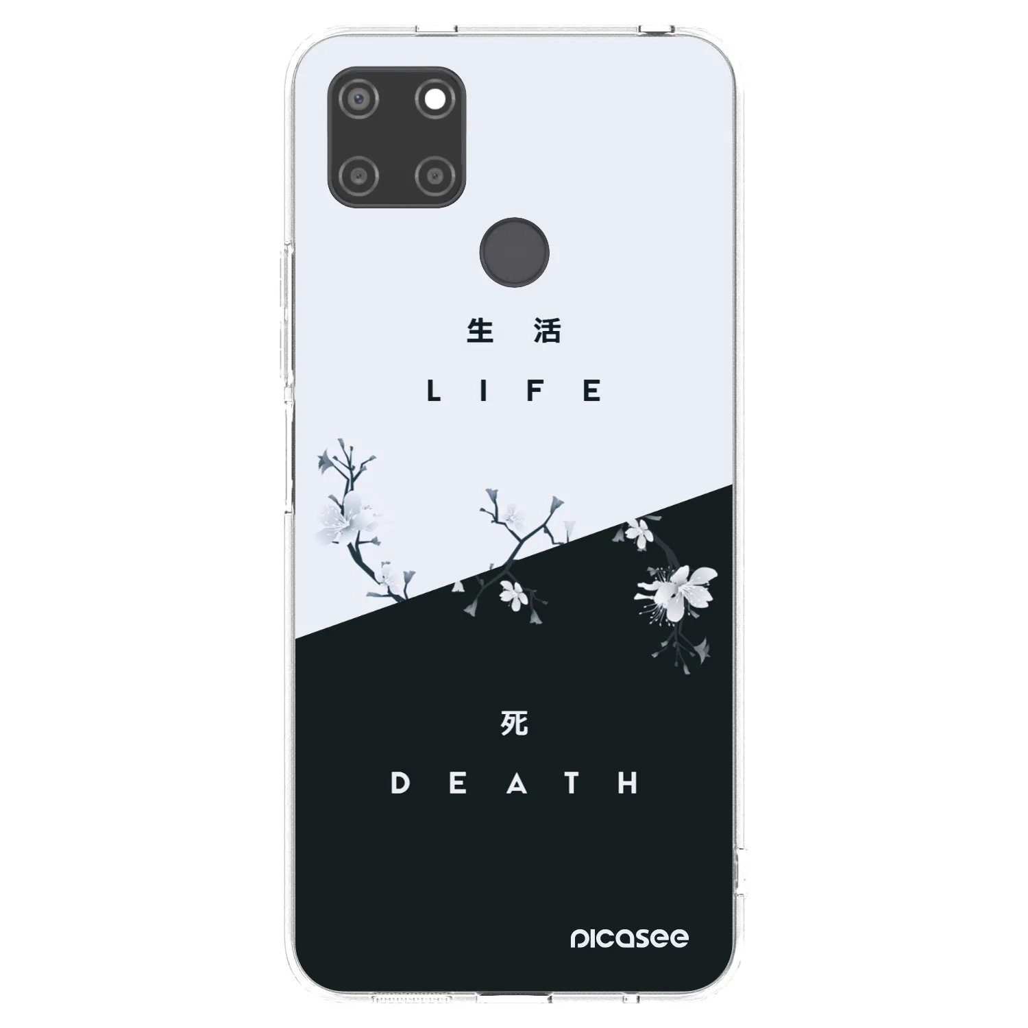 Picasee silikonska prozirna maskica za Realme C21Y - Life - Death