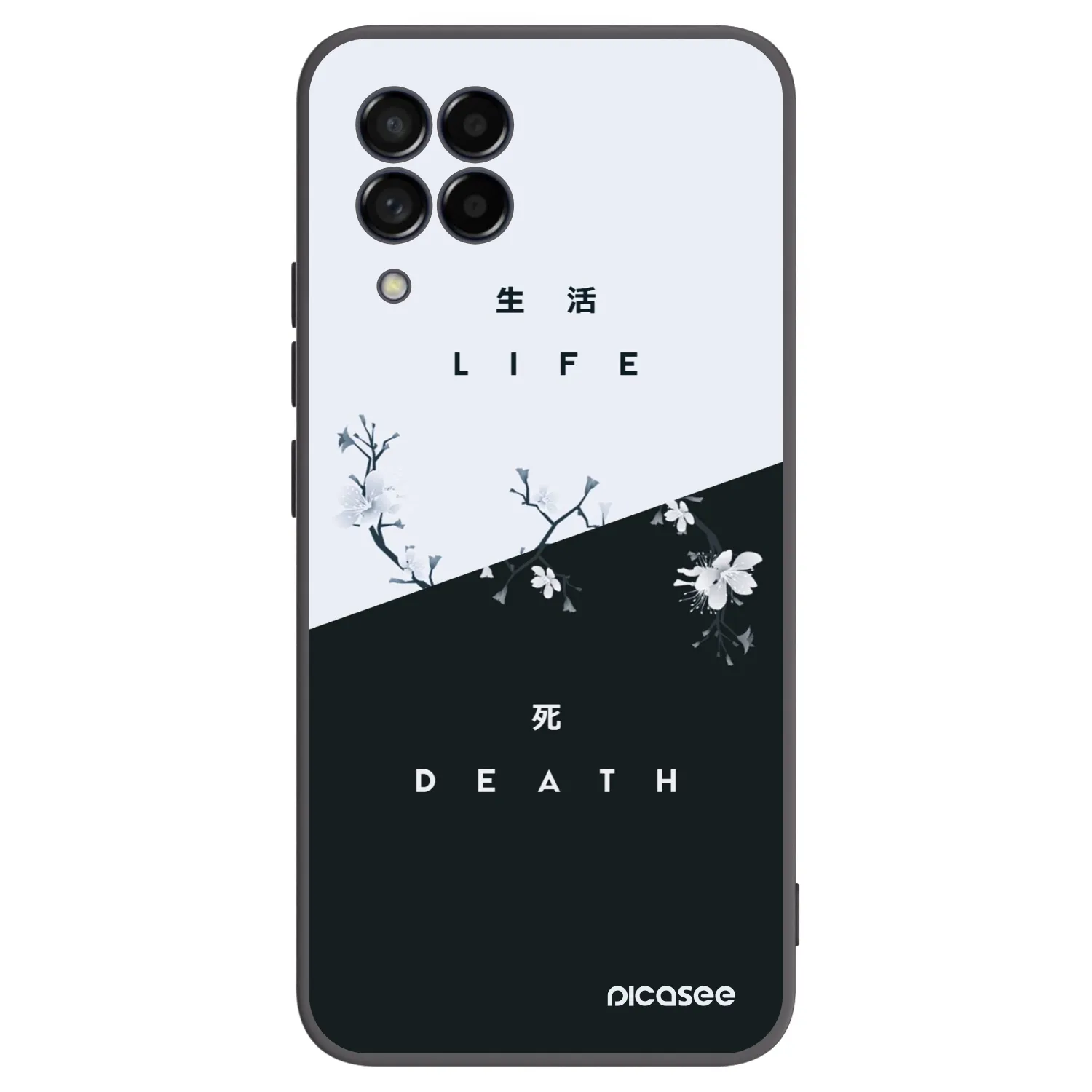 Picasee crna silikonska maskica za Samsung Galaxy M53 5G - Life - Death
