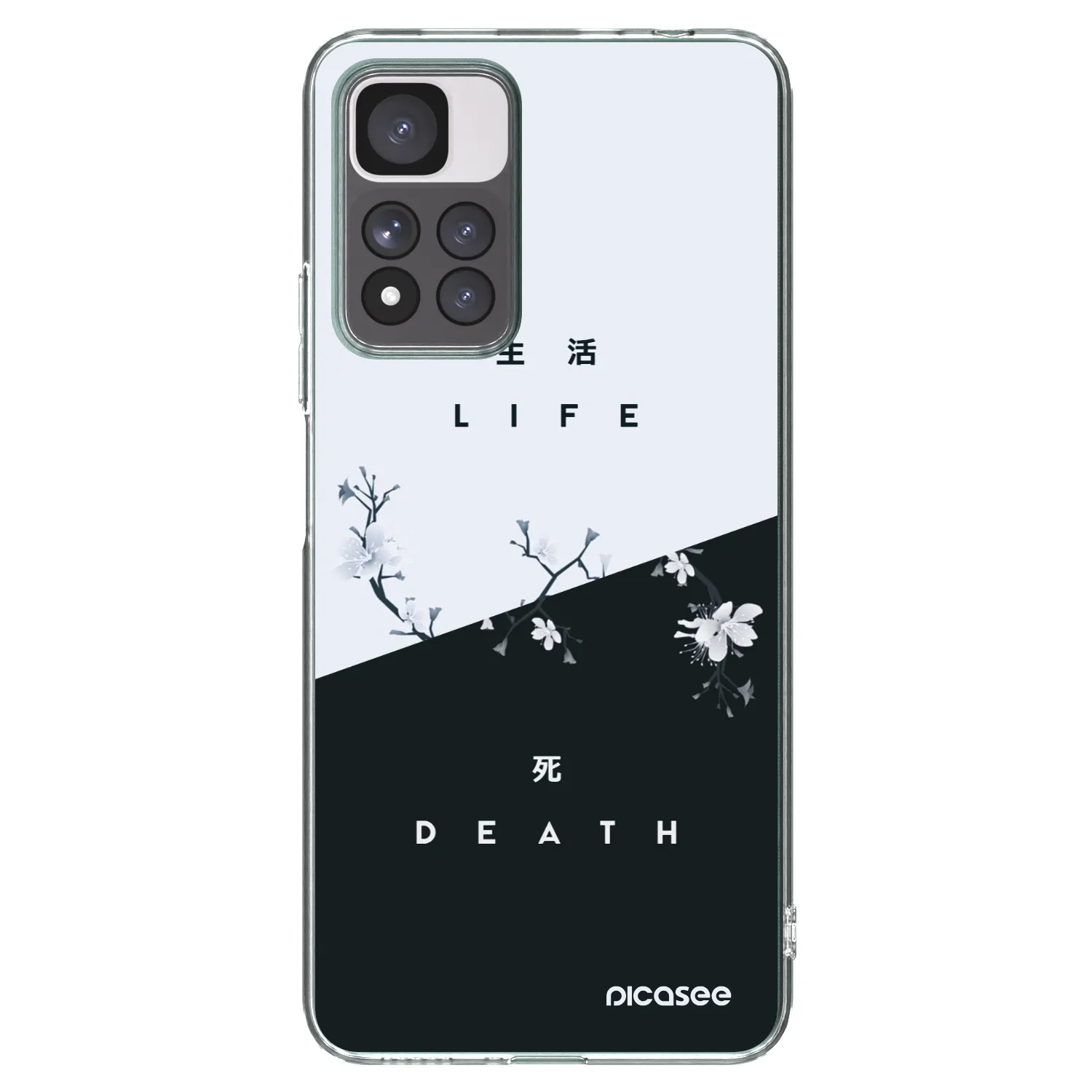 Picasee silikonska prozirna maskica za Xiaomi Redmi Note 11 Pro+ 5G - Life - Death