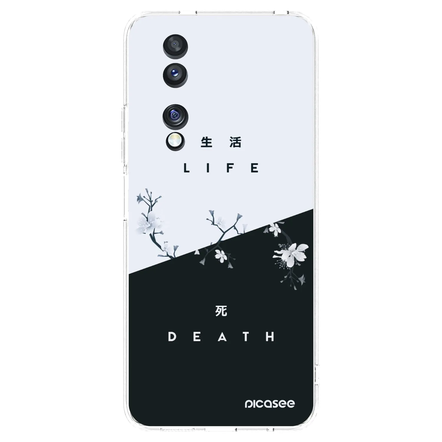 Picasee silikonska prozirna maskica za Honor 70 - Life - Death