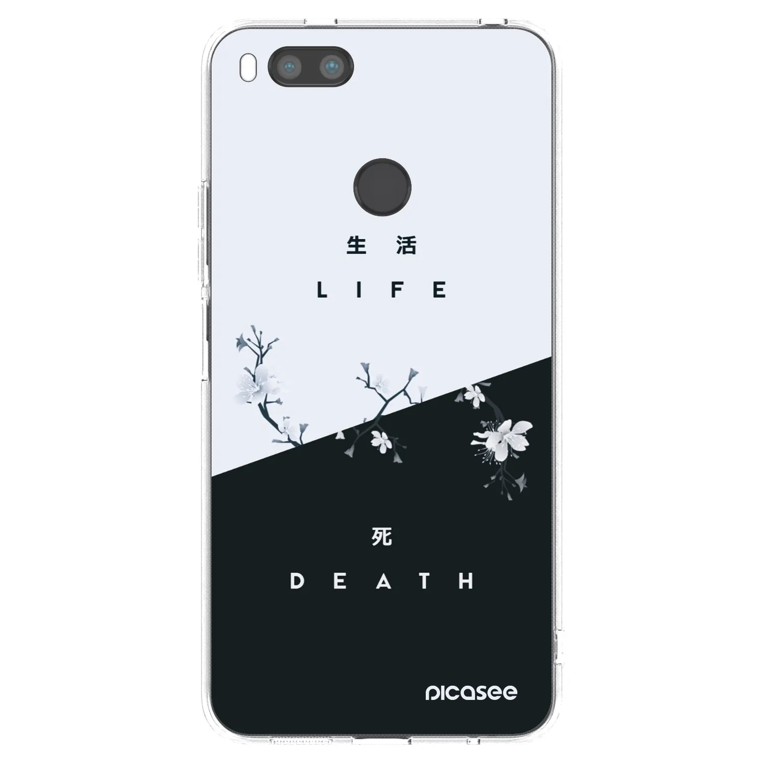 Picasee silikonska prozirna maskica za Xiaomi Redmi A1 - Life - Death