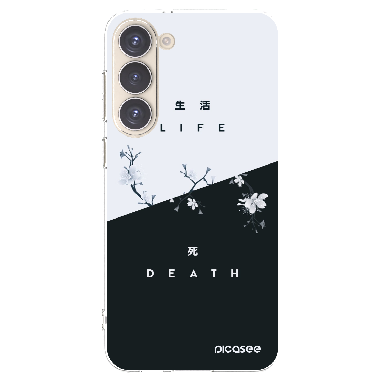 Picasee silikonska prozirna maskica za Samsung Galaxy S23+ 5G - Life - Death