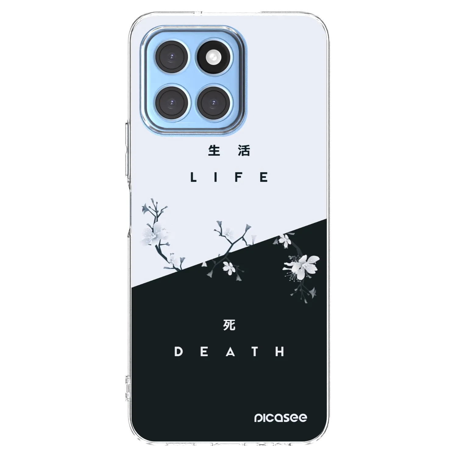 Picasee silikonska prozirna maskica za Honor X8 5G - Life - Death