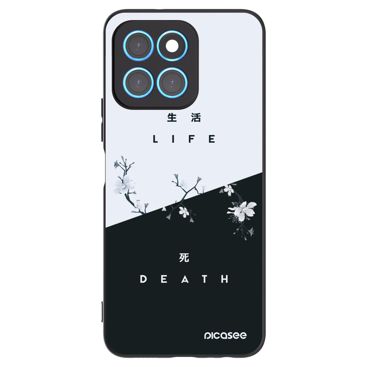 Picasee crna silikonska maskica za Honor X6 - Life - Death