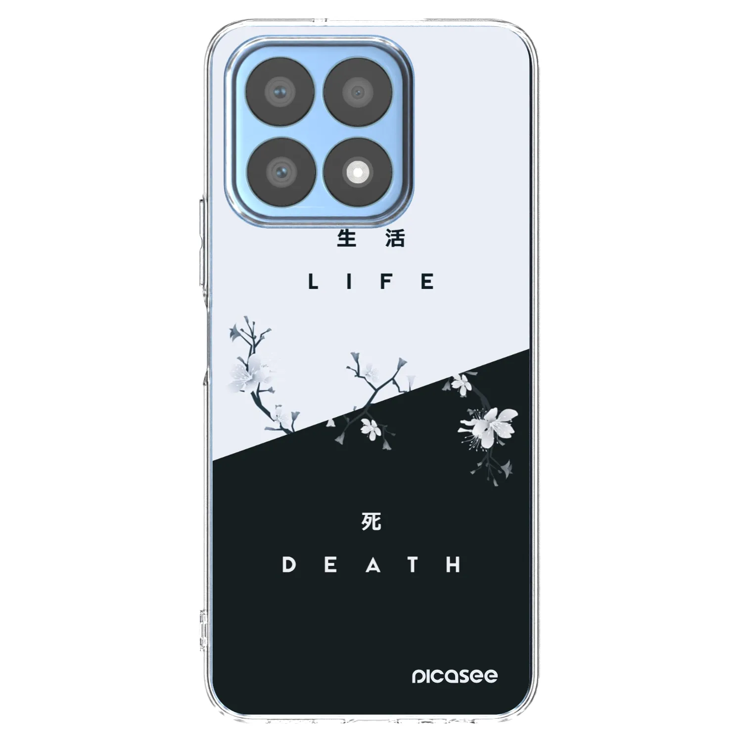 Picasee silikonska prozirna maskica za Honor X8a - Life - Death