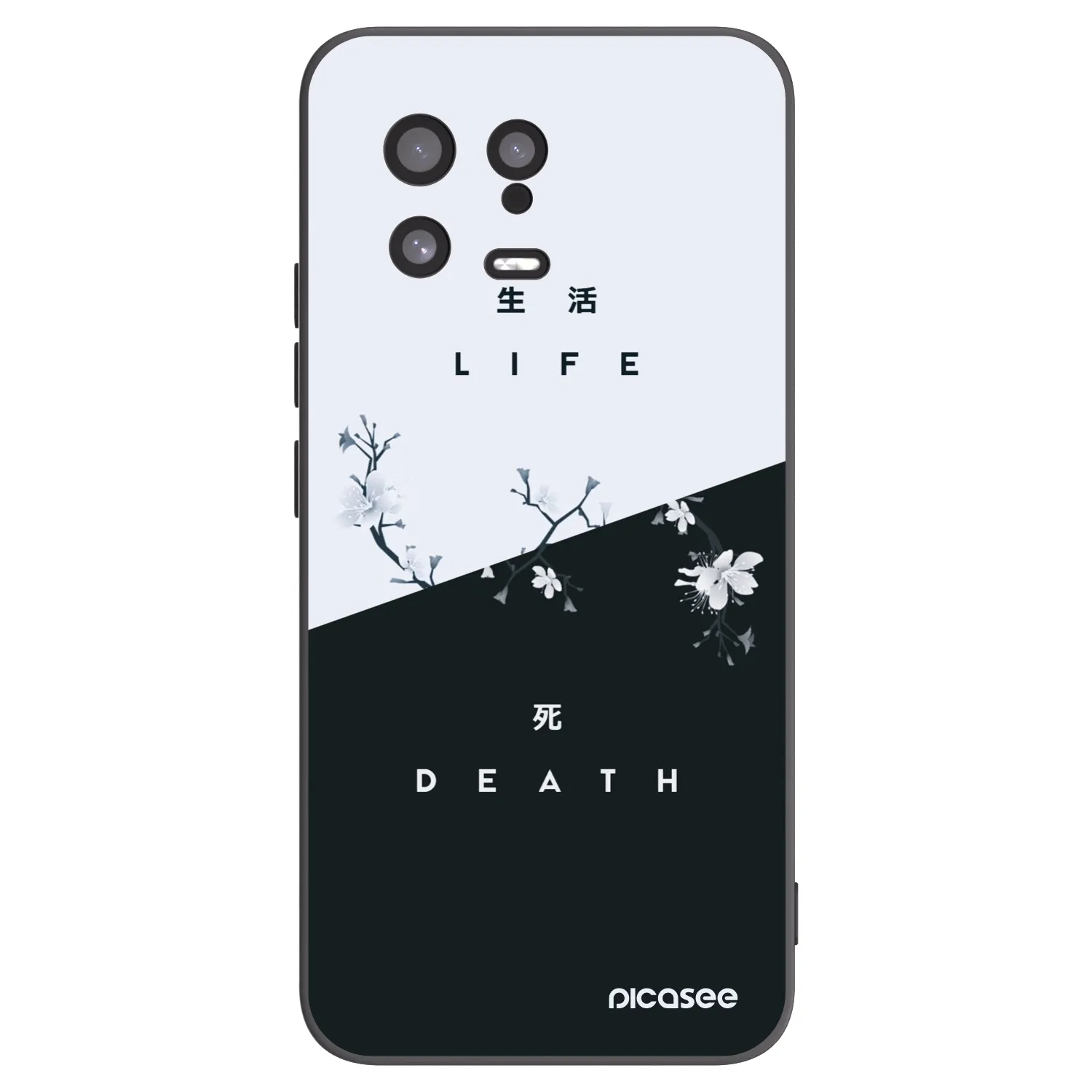 Picasee crna silikonska maskica za Xiaomi 13 - Life - Death