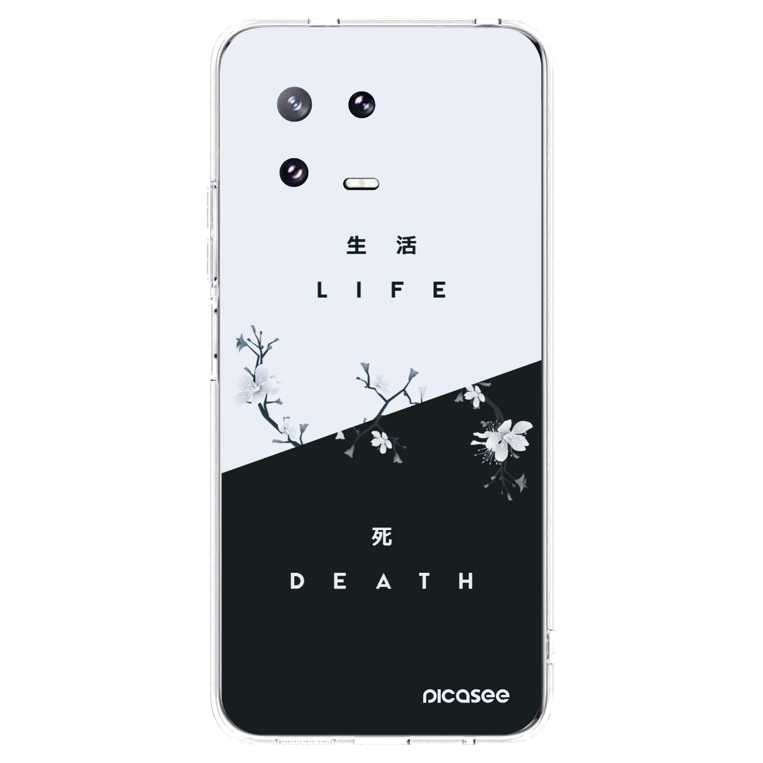 Picasee silikonska prozirna maskica za Xiaomi 13 Pro - Life - Death