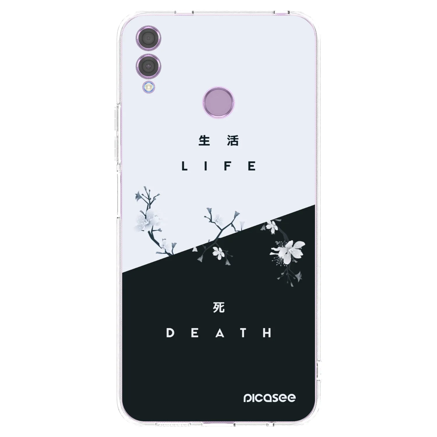 Picasee silikonska prozirna maskica za Honor 8X - Life - Death