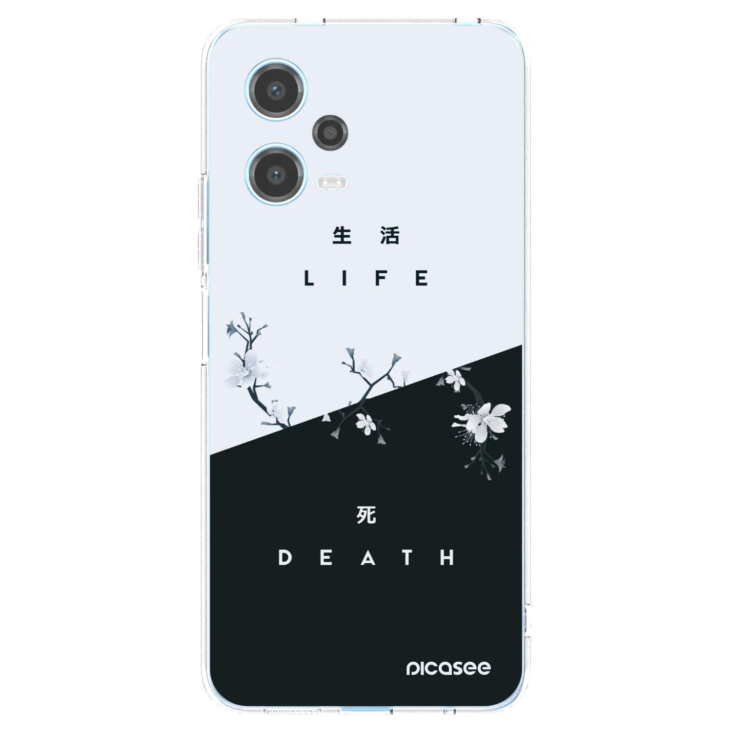 Picasee silikonska prozirna maskica za Xiaomi Redmi Note 12 5G - Life - Death