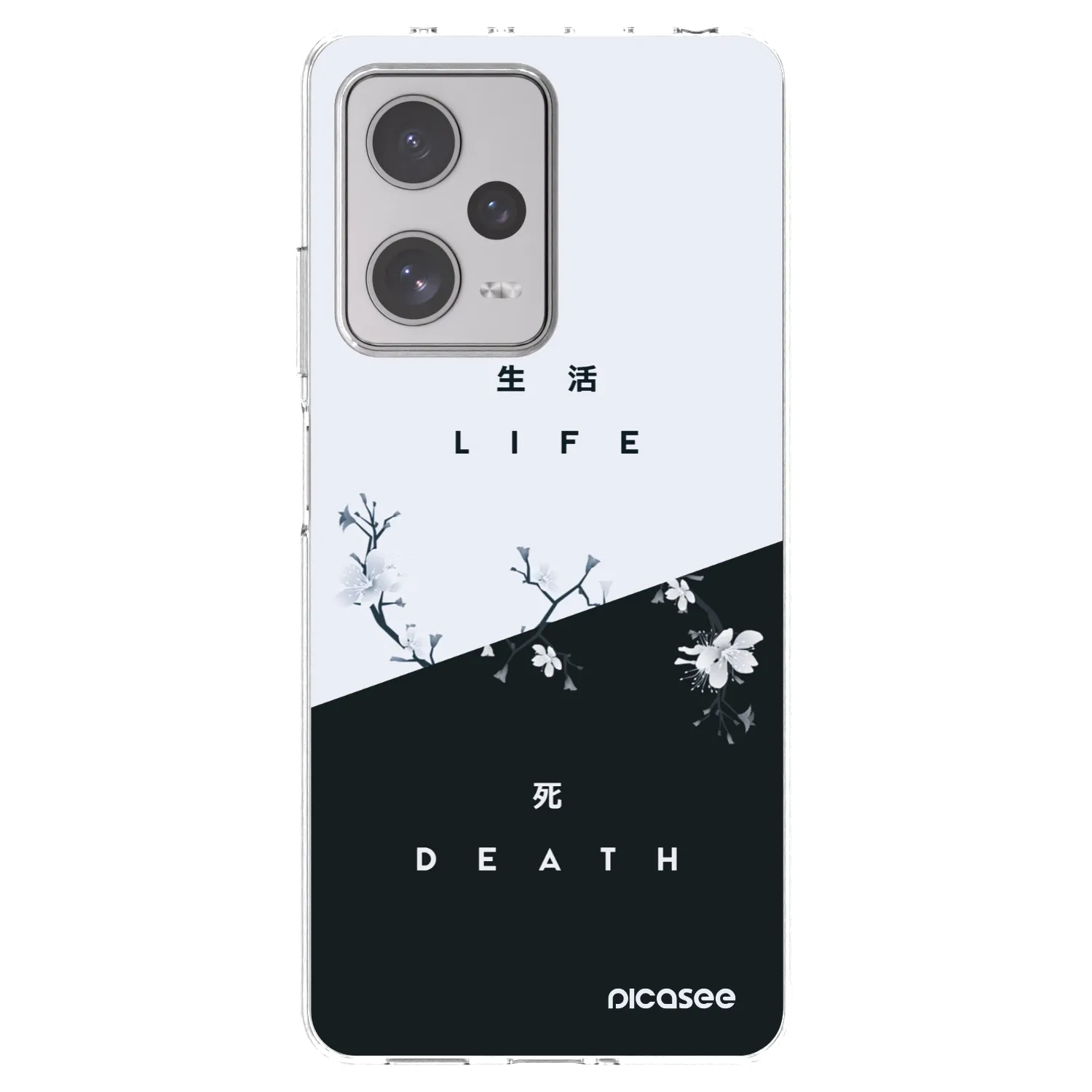 Picasee silikonska prozirna maskica za Xiaomi Redmi Note 12 Pro+ 5G - Life - Death