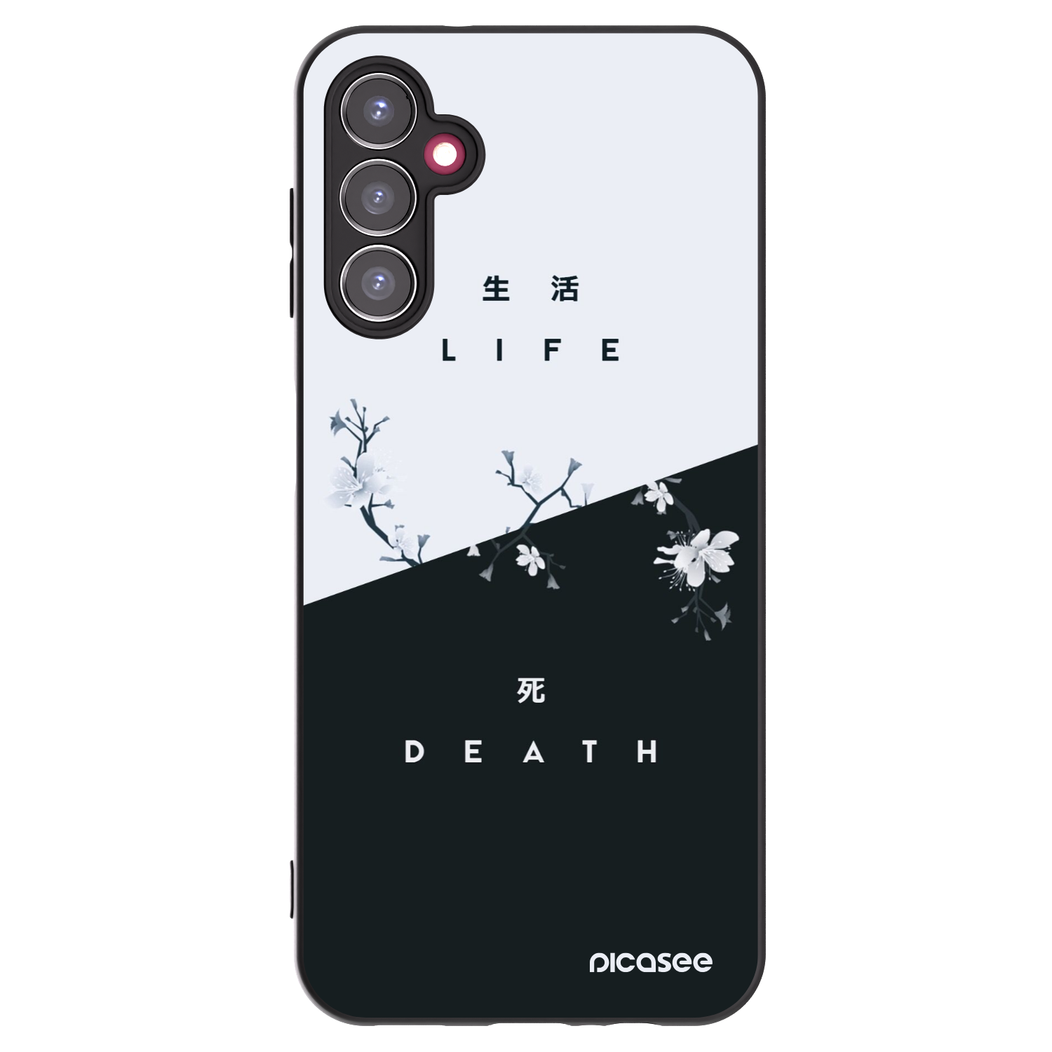 Picasee crna silikonska maskica za Samsung Galaxy A14 4G A145R - Life - Death