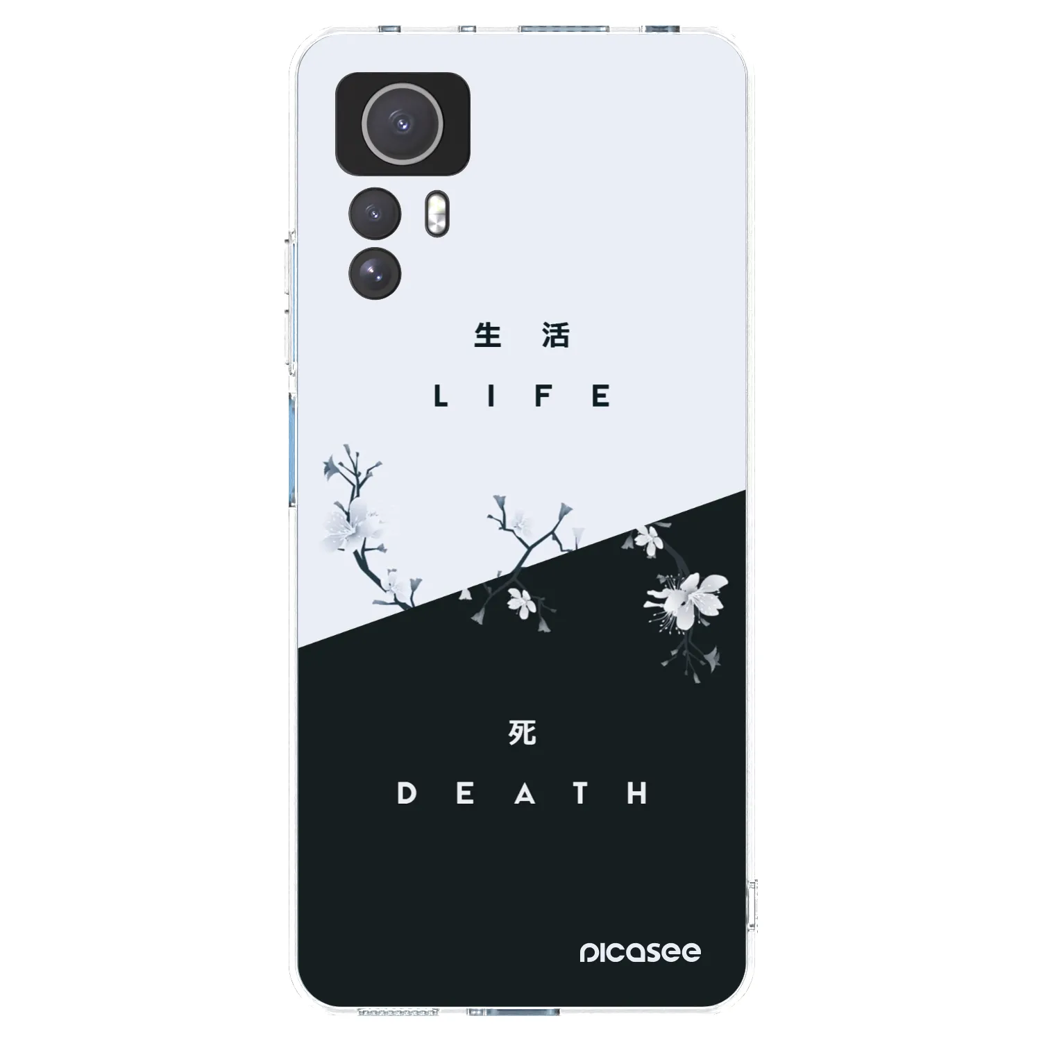 Picasee silikonska prozirna maskica za Xiaomi Redmi Note 12S - Life - Death