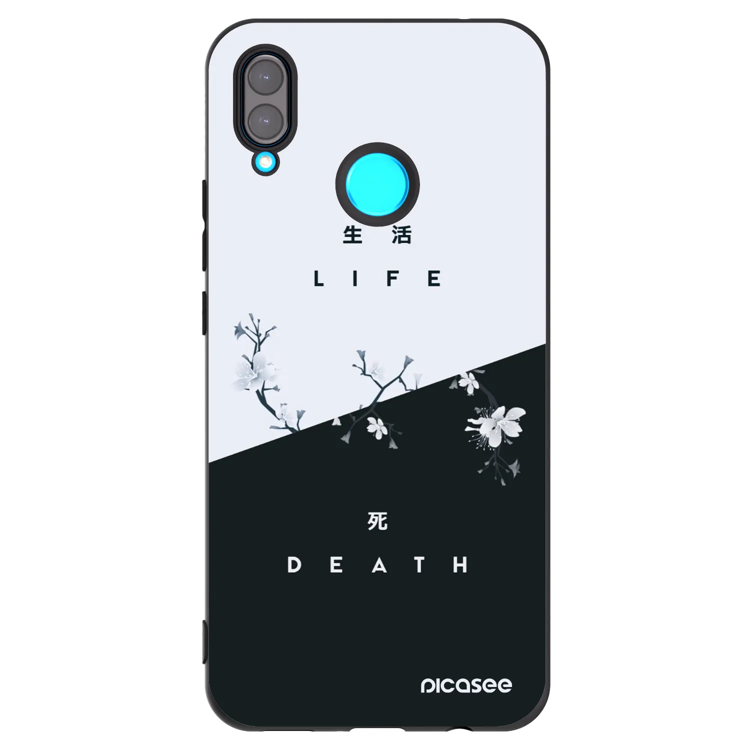 Picasee crna silikonska maskica za Huawei Nova 3 - Life - Death