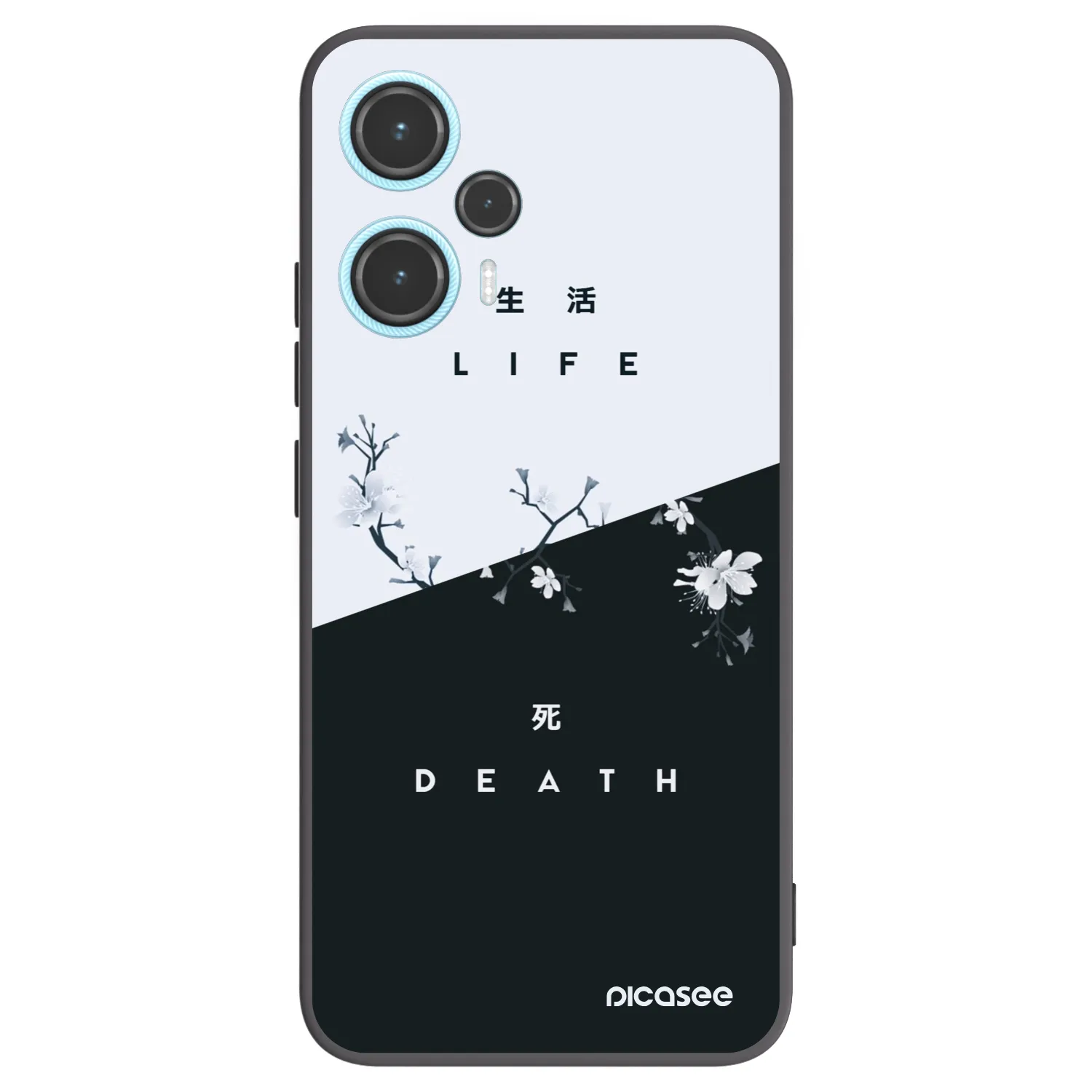 Picasee crna silikonska maskica za Xiaomi Poco F5 - Life - Death