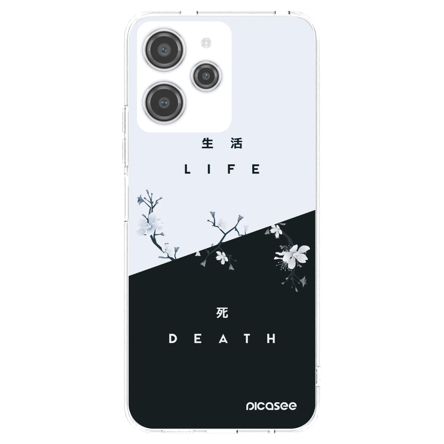 Picasee silikonska prozirna maskica za Xiaomi Redmi 12 4G - Life - Death